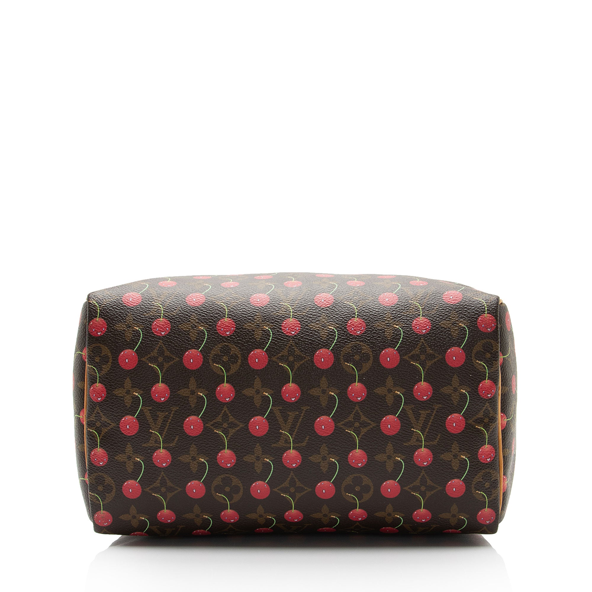 Louis Vuitton Limited Edition Monogram Canvas Cerises Speedy 25 Satchel (SHF-CSMshZ)