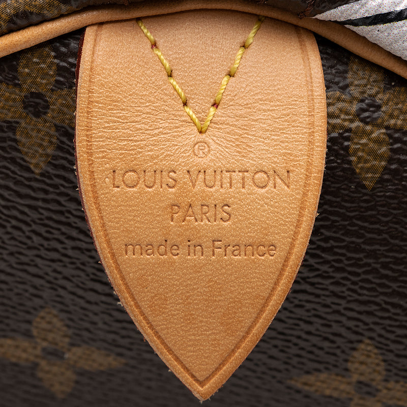 Louis Vuitton Limited Edition Monogram Canvas Chain Flower Speedy 30 S –  LuxeDH