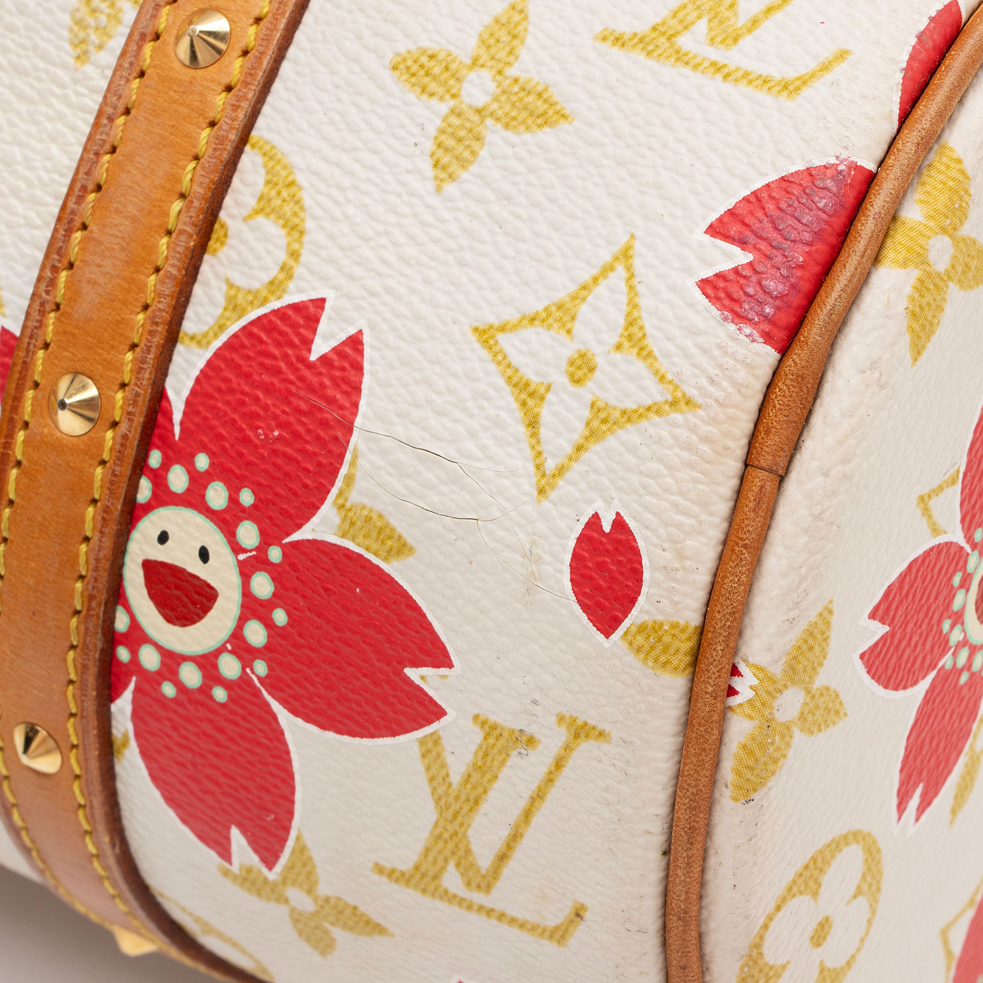 Louis Vuitton Limited Edition Monogram Canvas Cherry Blossom Papillon Satchel (SHF-3p8Y2x)