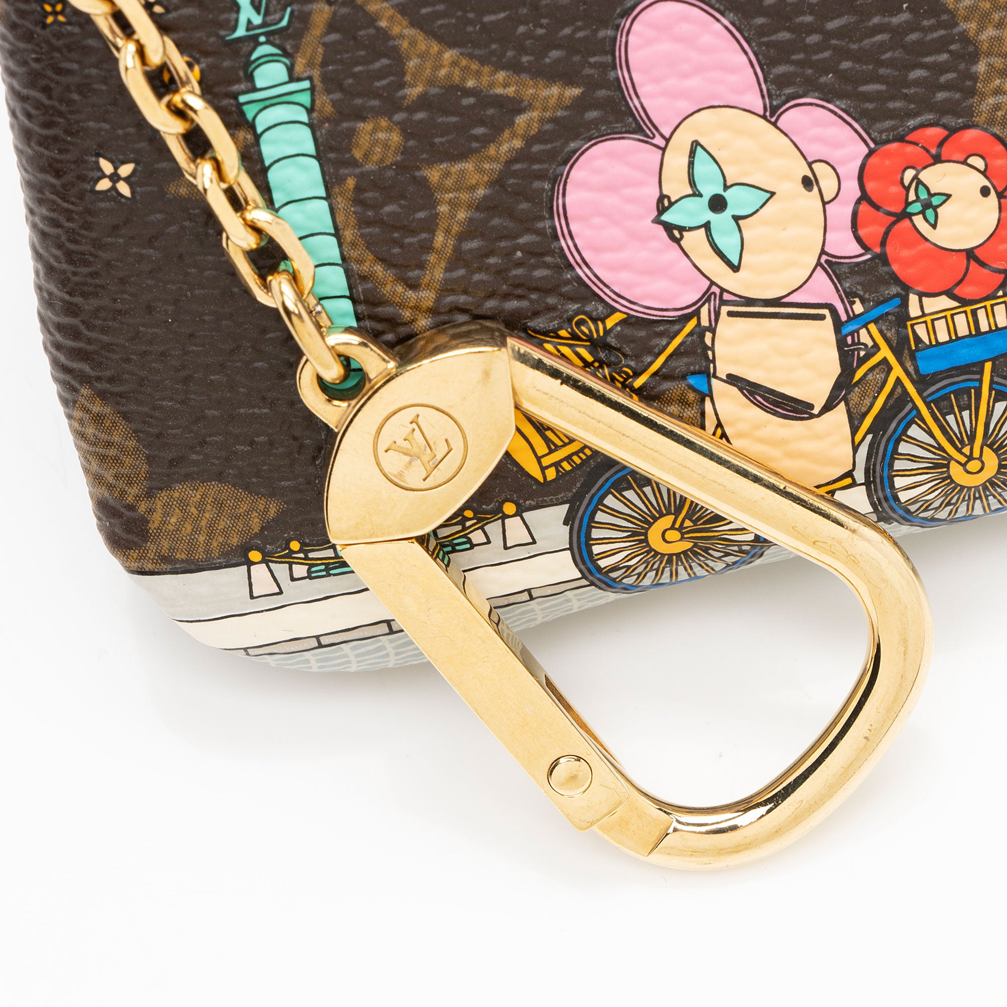 Louis Vuitton Limited Edition Monogram Canvas Christmas Animation Key Pouch (SHF-NnKrvV)