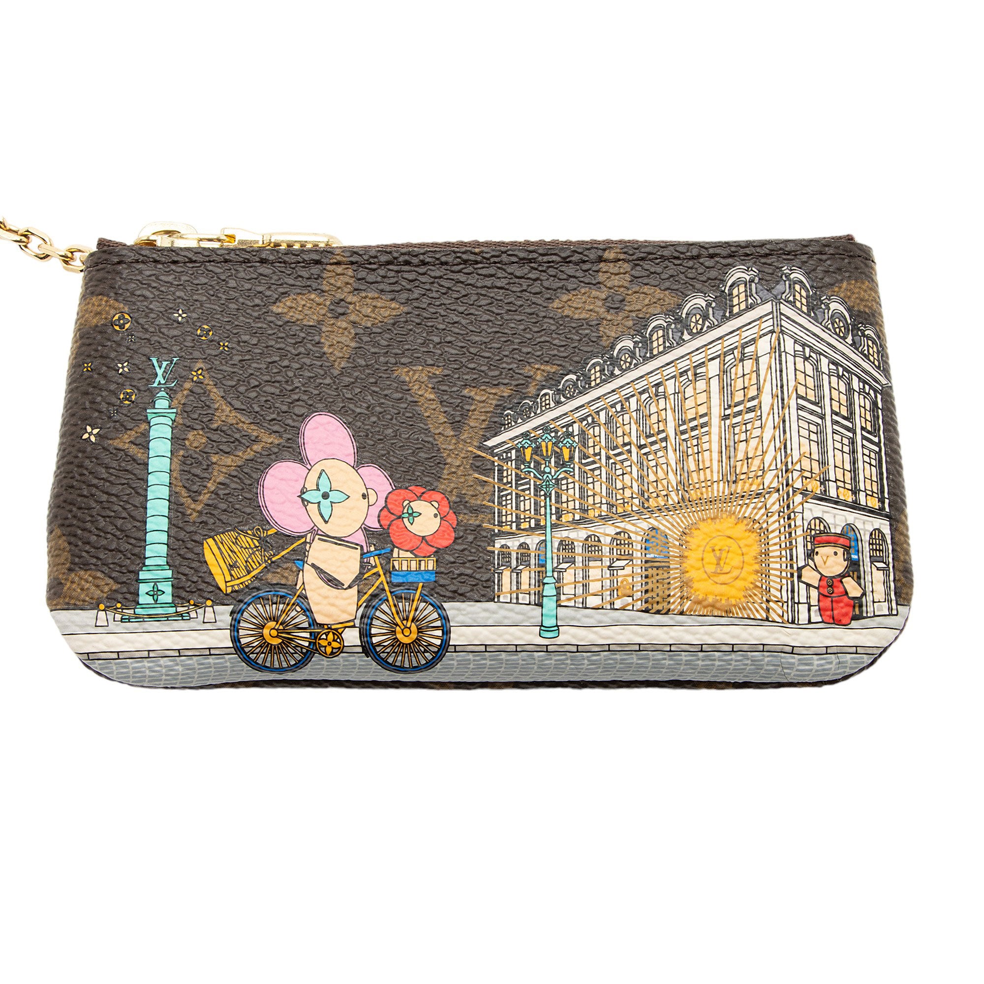 Louis Vuitton Limited Edition Monogram Canvas Christmas Animation Key Pouch (SHF-NnKrvV)
