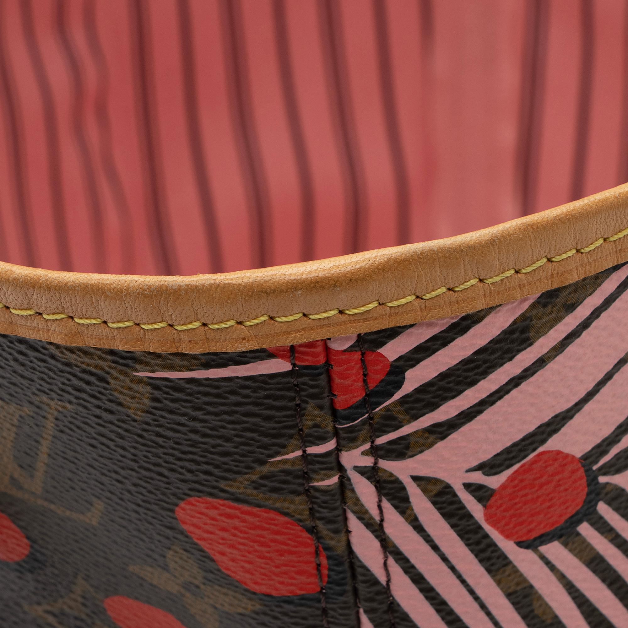 Louis Vuitton Limited Edition Monogram Canvas Jungle Dots Neverfull MM Tote (SHF-0Ykiw5)