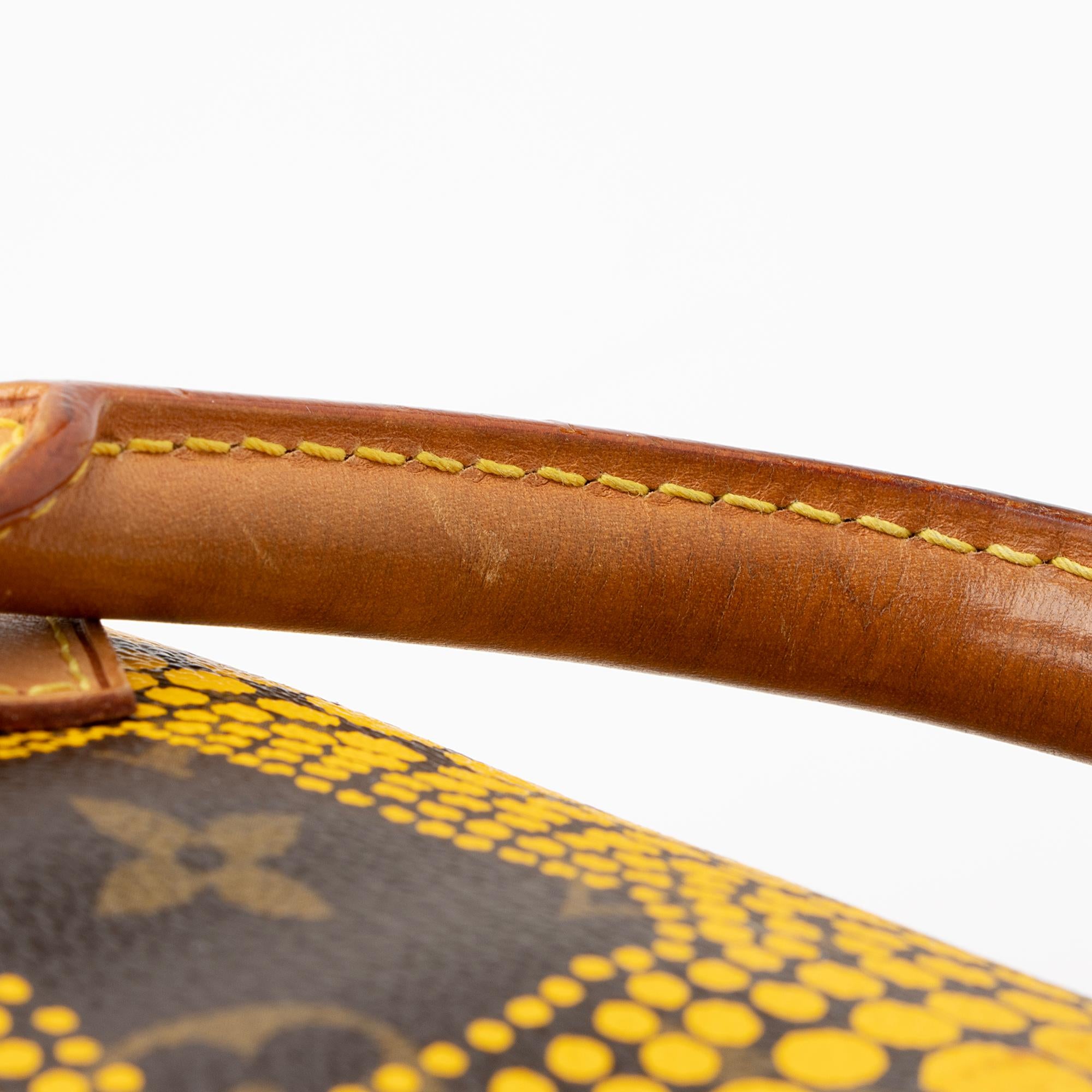 Louis Vuitton Limited Edition Monogram Canvas Kusama Speedy 30 Satchel (SHF-22942)