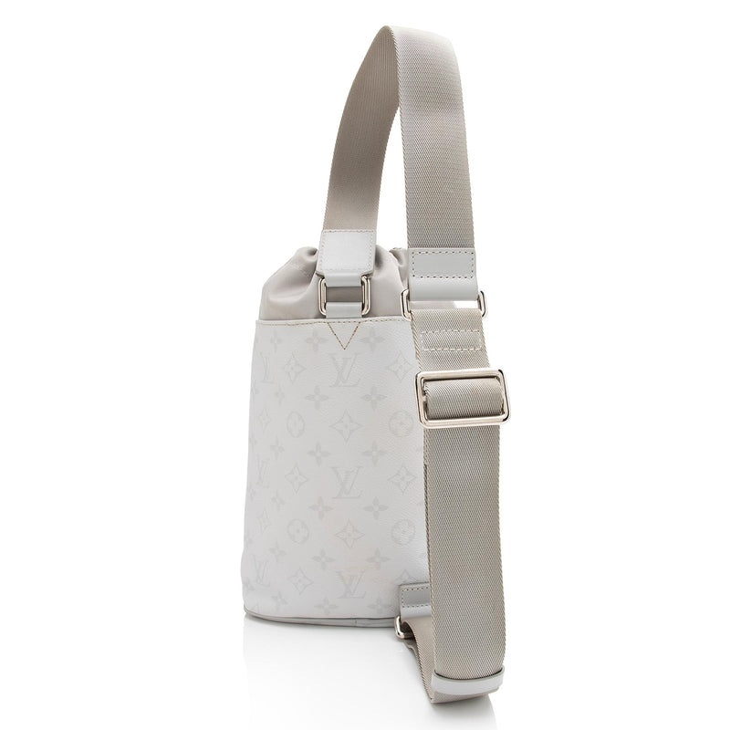 Louis Vuitton Limited Edition Monogram Canvas Logo Chalk Sling Bag (SH –  LuxeDH