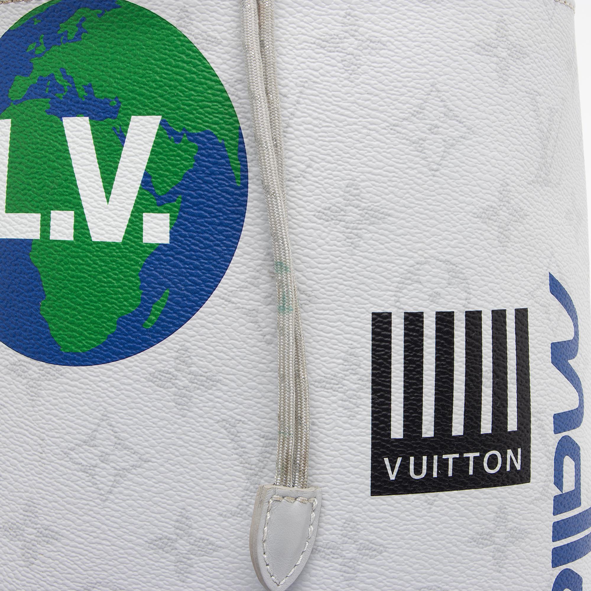 Louis Vuitton Limited Edition Monogram Canvas Logo Chalk Sling Bag (SH