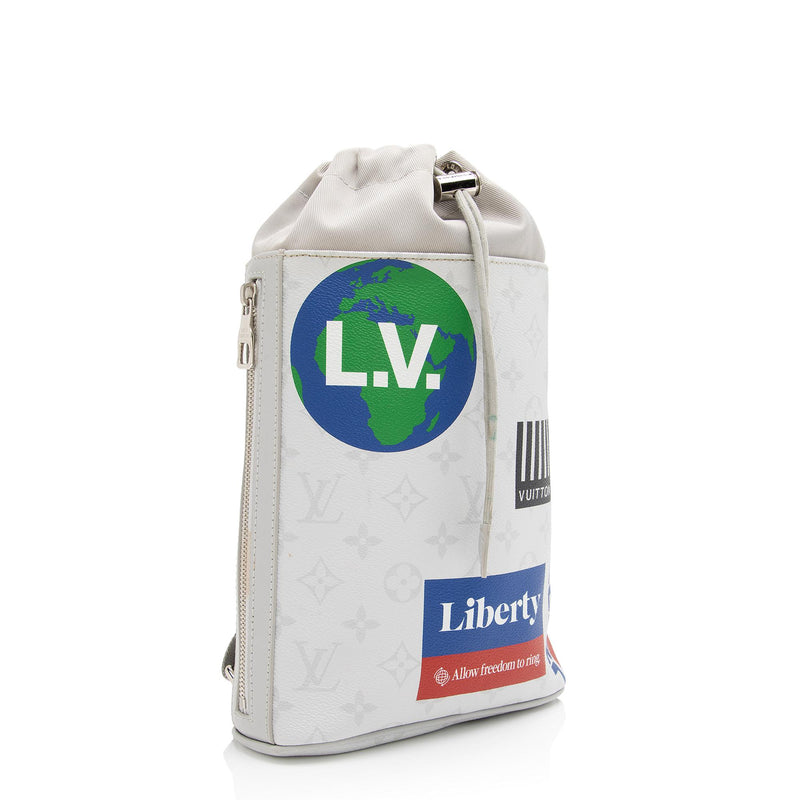 reparatøren Creep ordbog Louis Vuitton Limited Edition Monogram Canvas Logo Chalk Sling Bag (SH –  LuxeDH