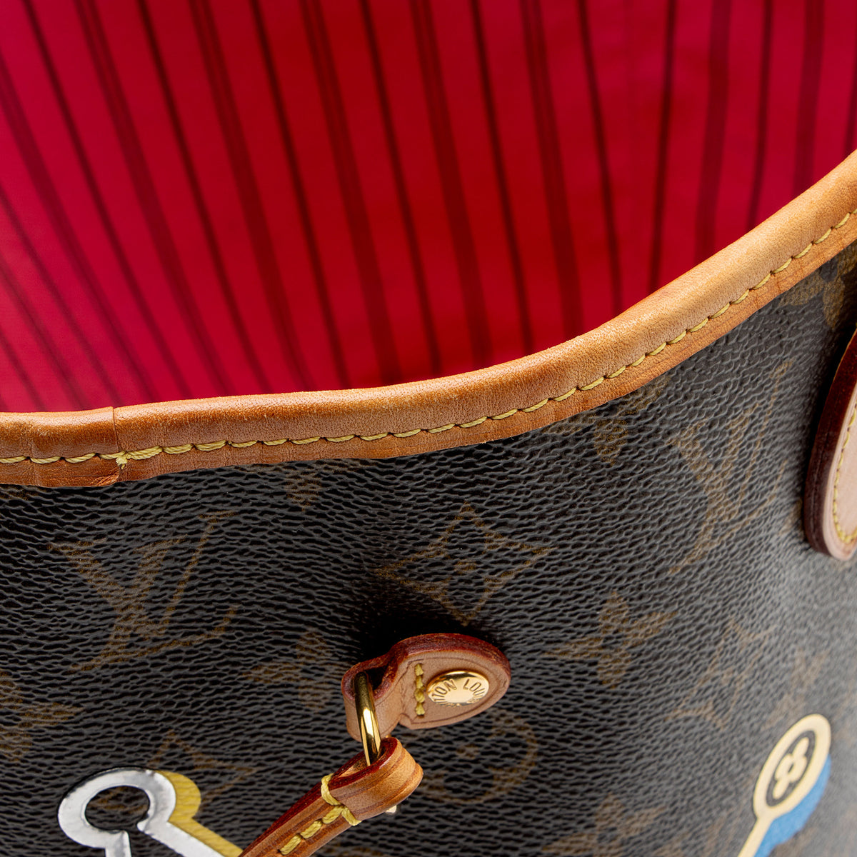 Louis Vuitton Limited Edition Monogram Canvas Love Lock Neverfull NM MM Tote