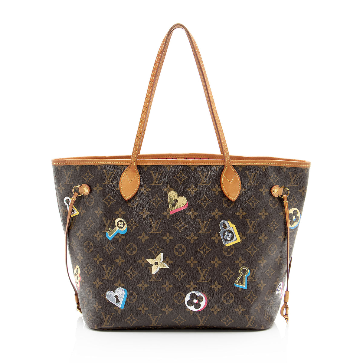 Louis Vuitton Limited Edition Monogram Canvas Love Lock Neverfull NM MM Tote
