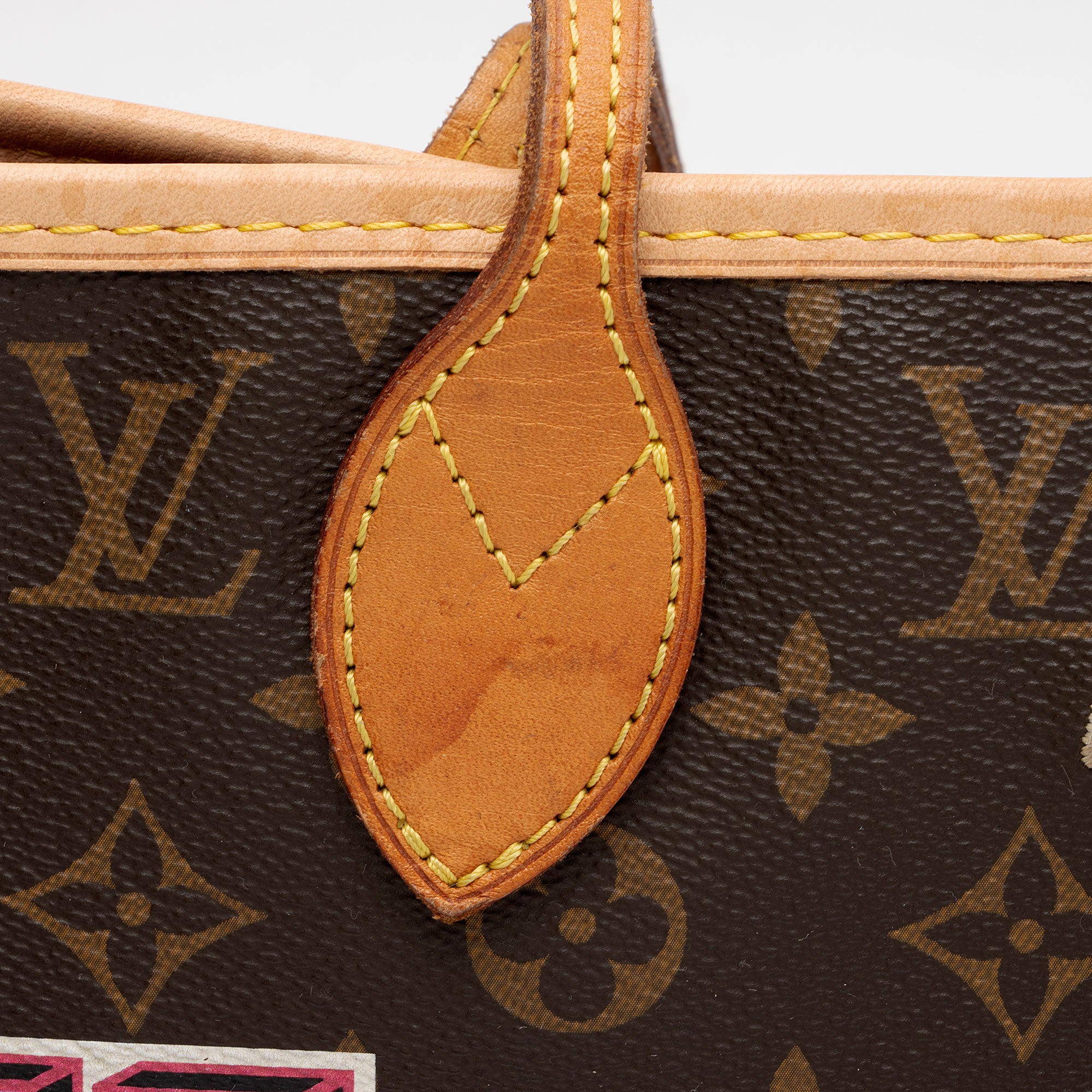 Louis Vuitton Limited Edition Monogram Canvas Patches Neverfull MM Tote