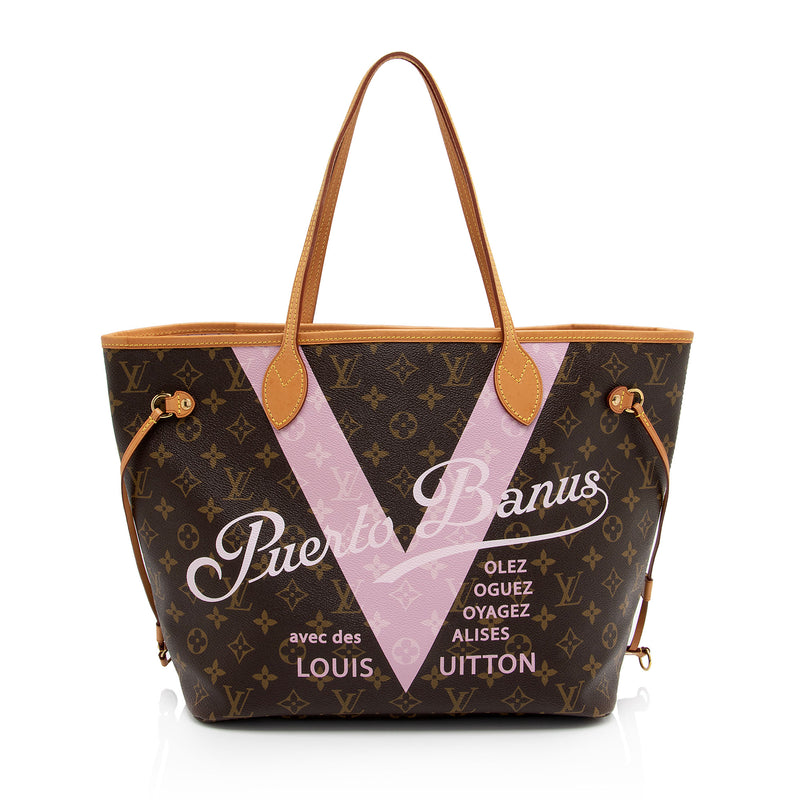 Louis Vuitton Limited Edition Monogram Canvas Puerto Banus Neverfull MM Tote (SHF-YW2xLA)