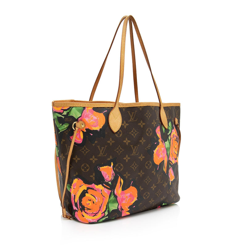 Louis Vuitton Limited Edition Monogram Canvas Roses Neverfull MM Tote –  LuxeDH