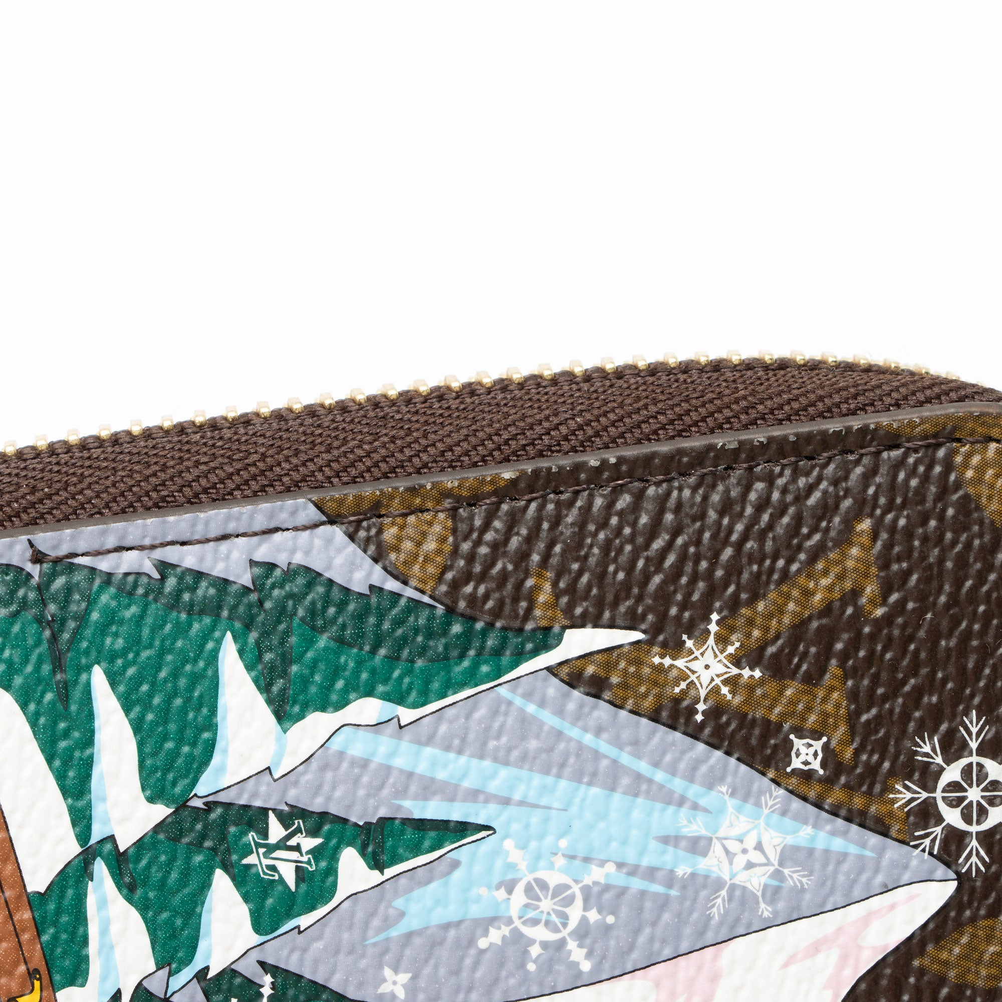 Louis Vuitton Limited Edition Monogram Canvas Vivienne Ice Skating Zippy Wallet