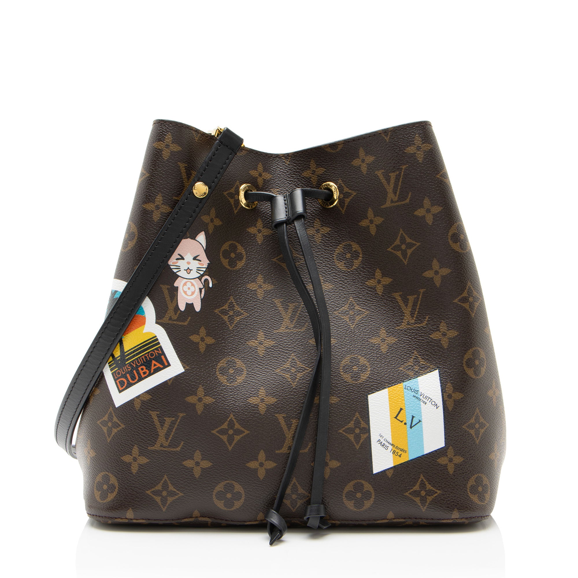 Louis Vuitton Limited Edition Monogram Canvas World Tour Neonoe MM Shoulder Bag
