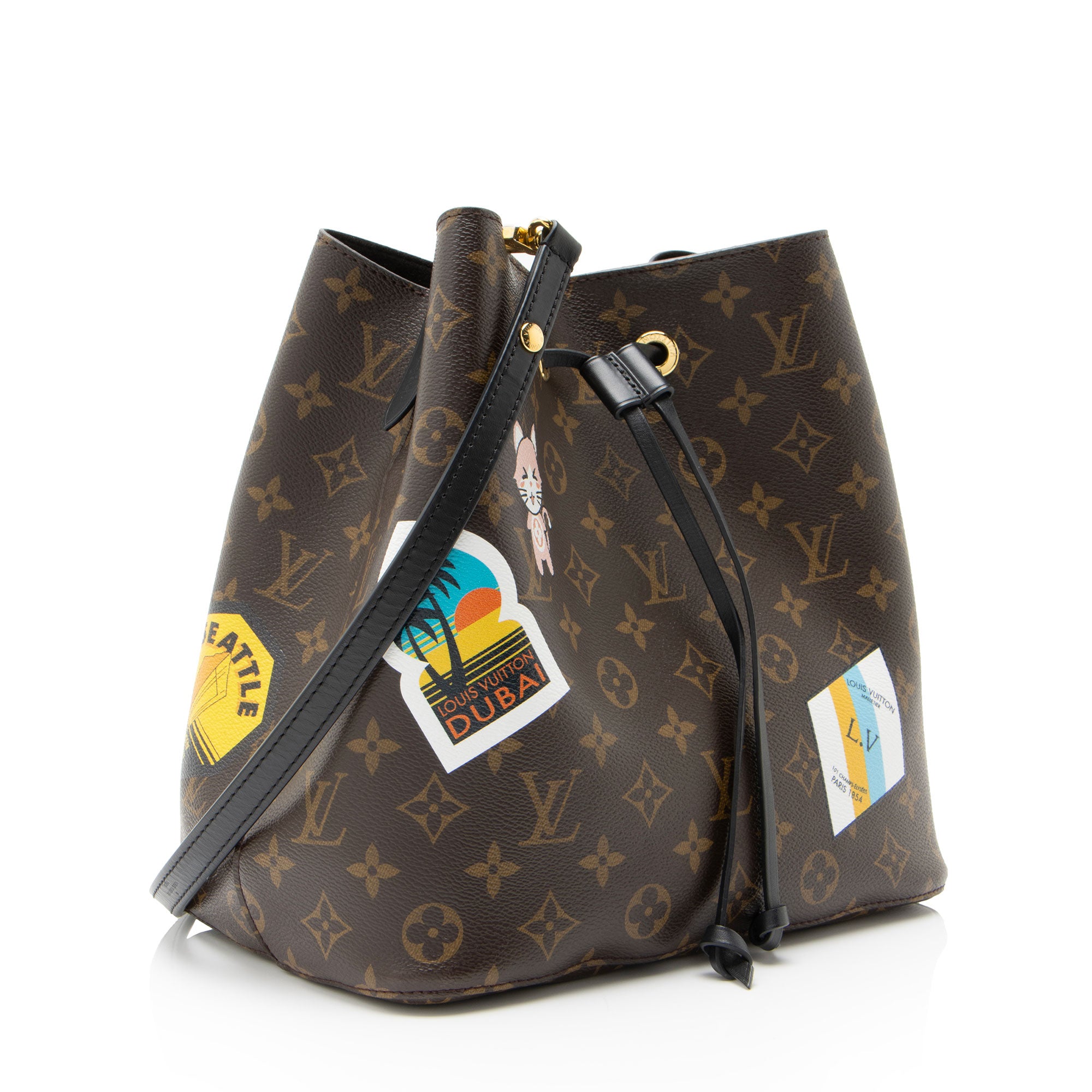 Louis Vuitton Limited Edition Monogram Canvas World Tour Neonoe MM Shoulder Bag