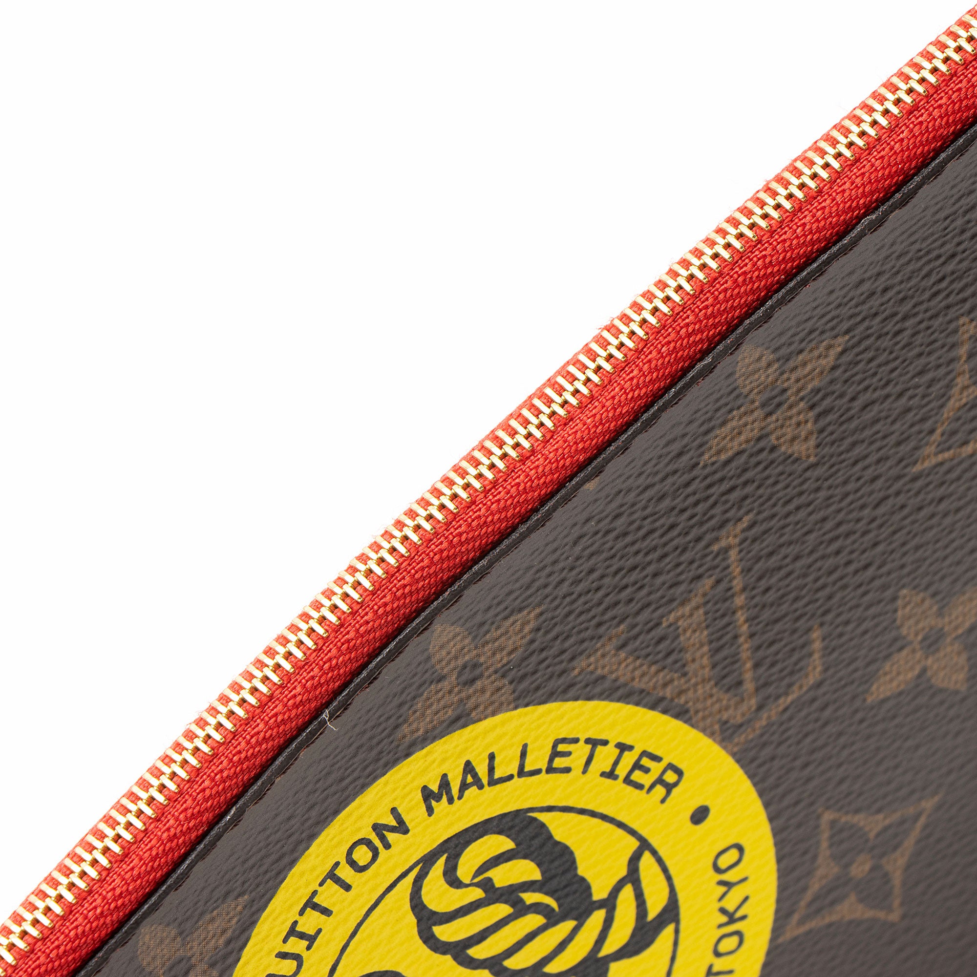 Louis Vuitton Limited Edition Monogram Canvas World Tour Neverfull MM Pochette