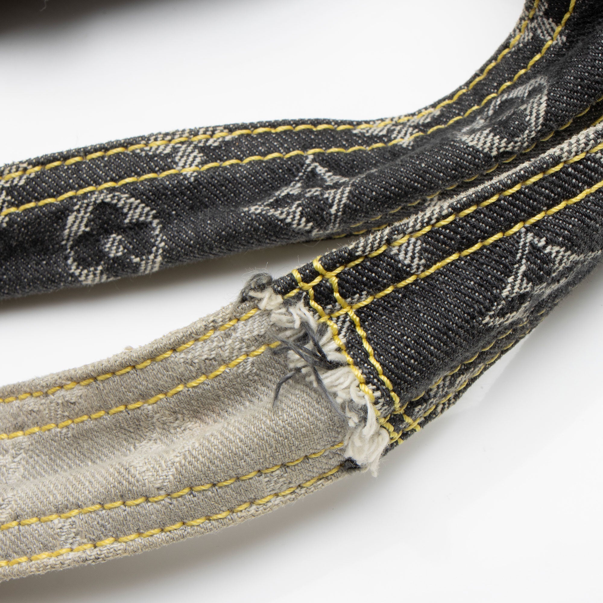 Louis Vuitton Limited Edition Monogram Denim Patchwork Cabby Tote