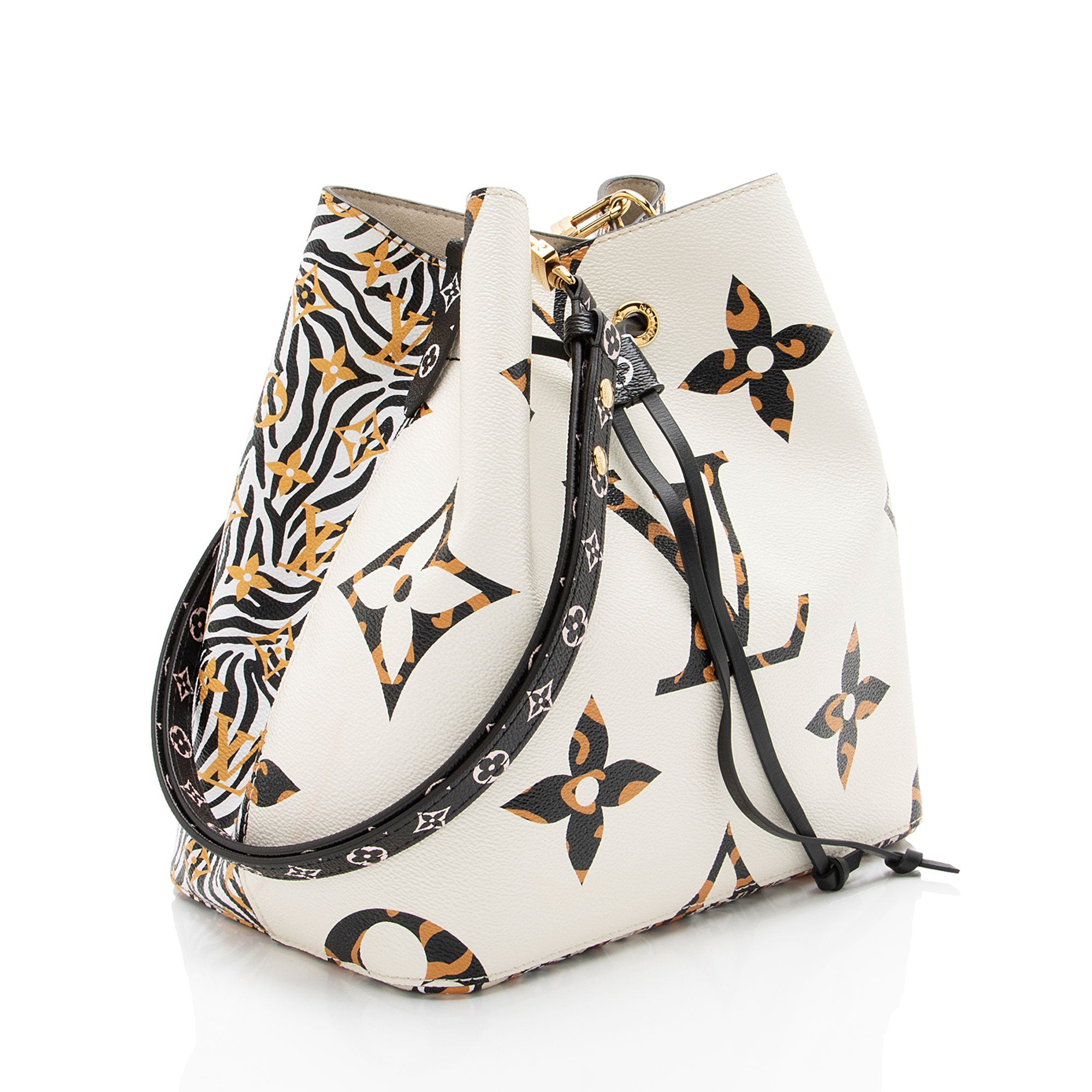 Louis Vuitton Limited Edition Monogram Giant Canvas Jungle Neonoe MM Shoulder Bag