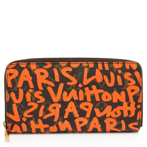 Louis Vuitton Limited Edition Monogram Graffiti Zippy Wallet (SHF-KH4elc)
