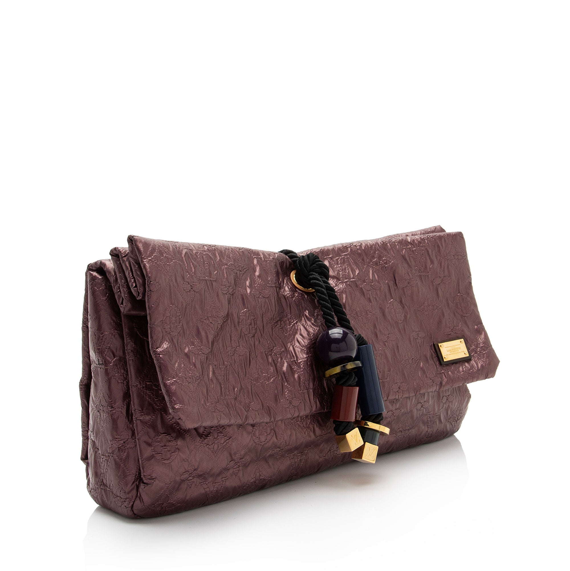 Louis Vuitton Limited Edition Monogram Limelight African Queen Clutch (SHF-DkA8d9)