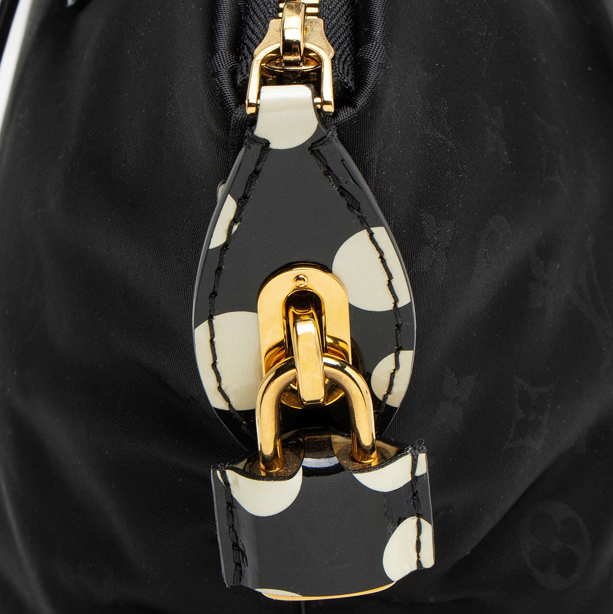 Louis Vuitton Limited Edition Monogram Nylon Infinity Dots Lockit MM Satchel