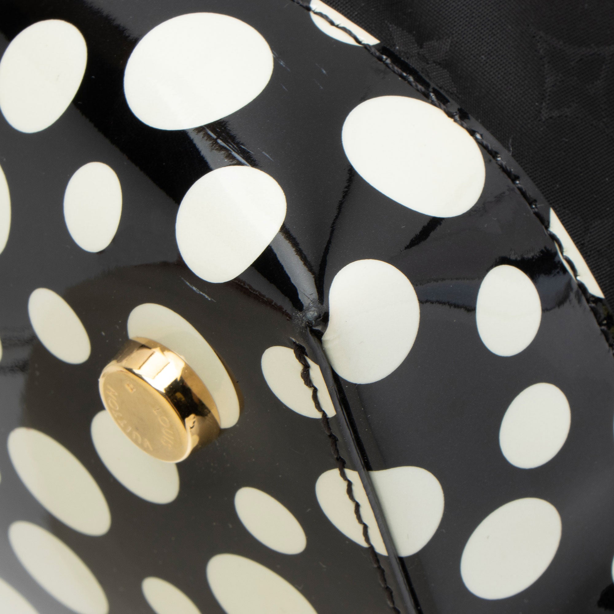 Louis Vuitton Limited Edition Monogram Nylon Infinity Dots Lockit MM Satchel