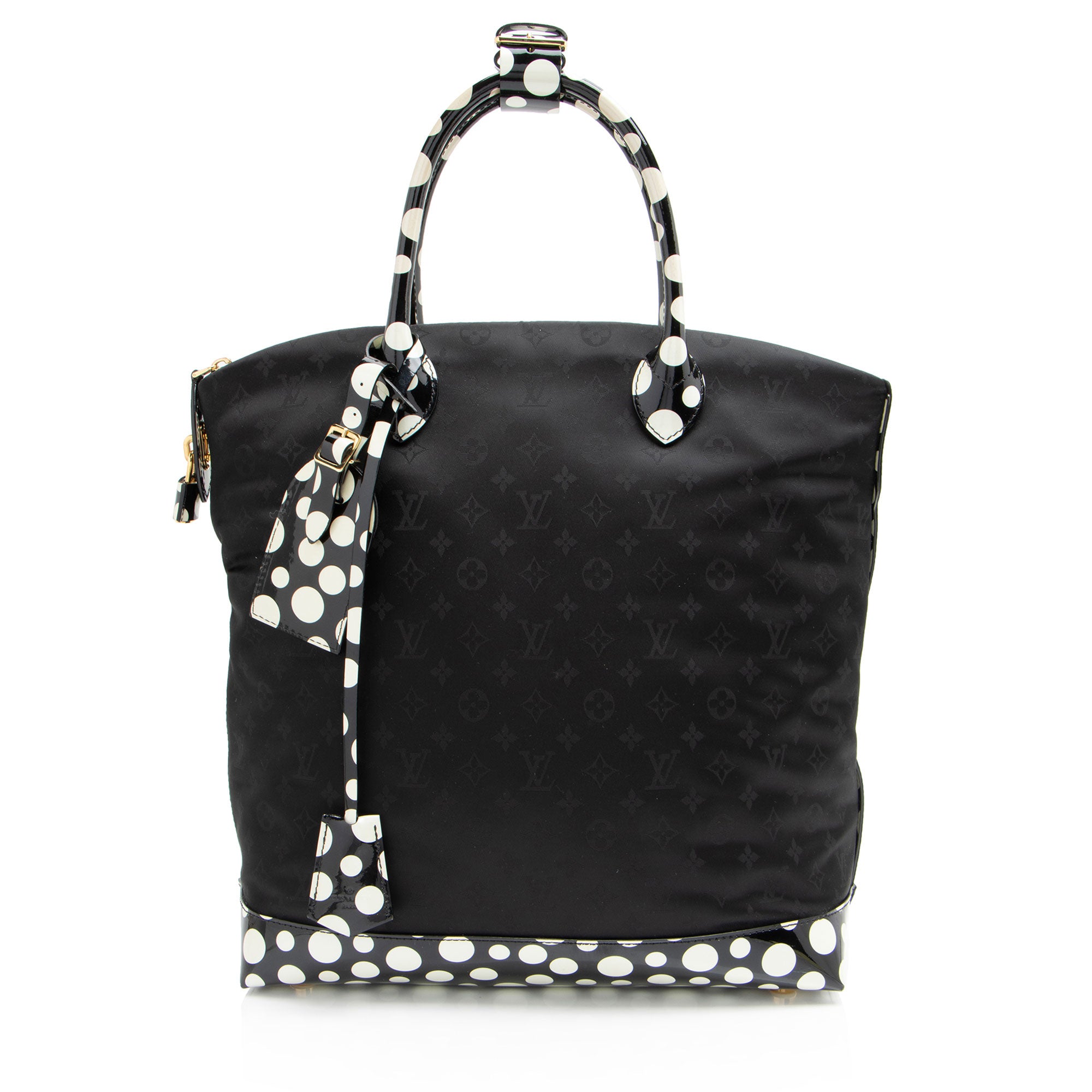 Louis Vuitton Limited Edition Monogram Nylon Infinity Dots Lockit MM Satchel