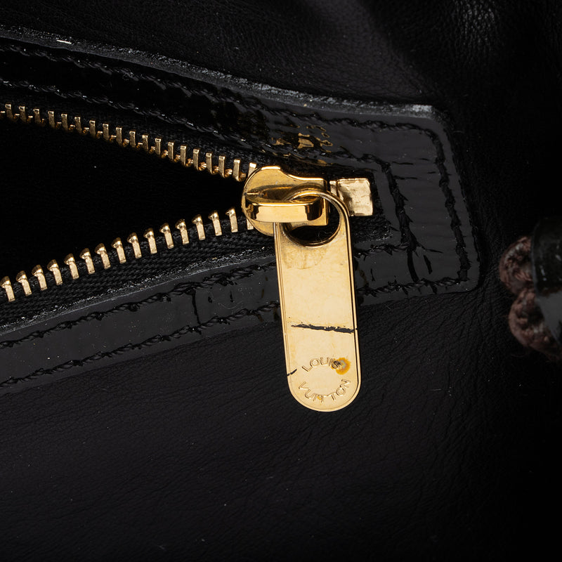 Louis Vuitton Limited Edition Black Logo Gold Chain Shoulder