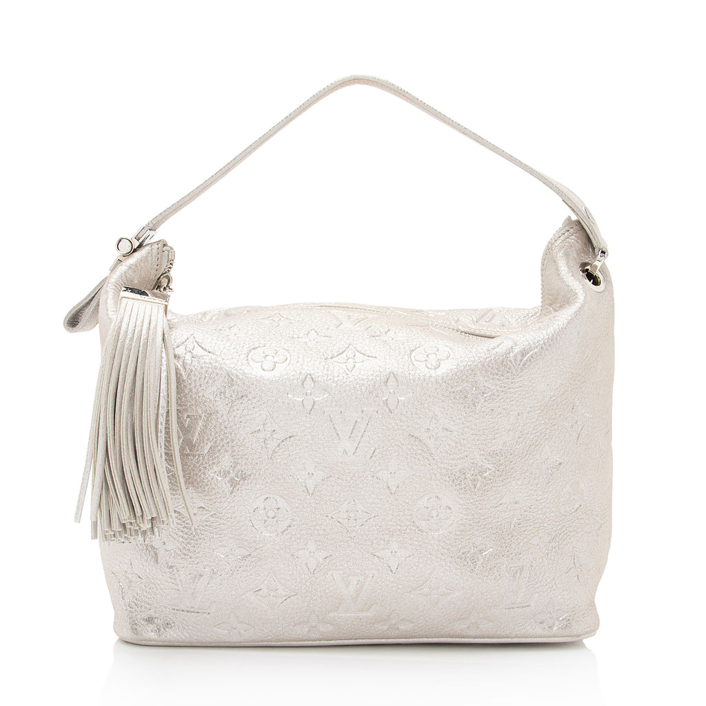 Louis Vuitton Leather Exterior Silver Bags & Handbags for Women, Authenticity Guaranteed