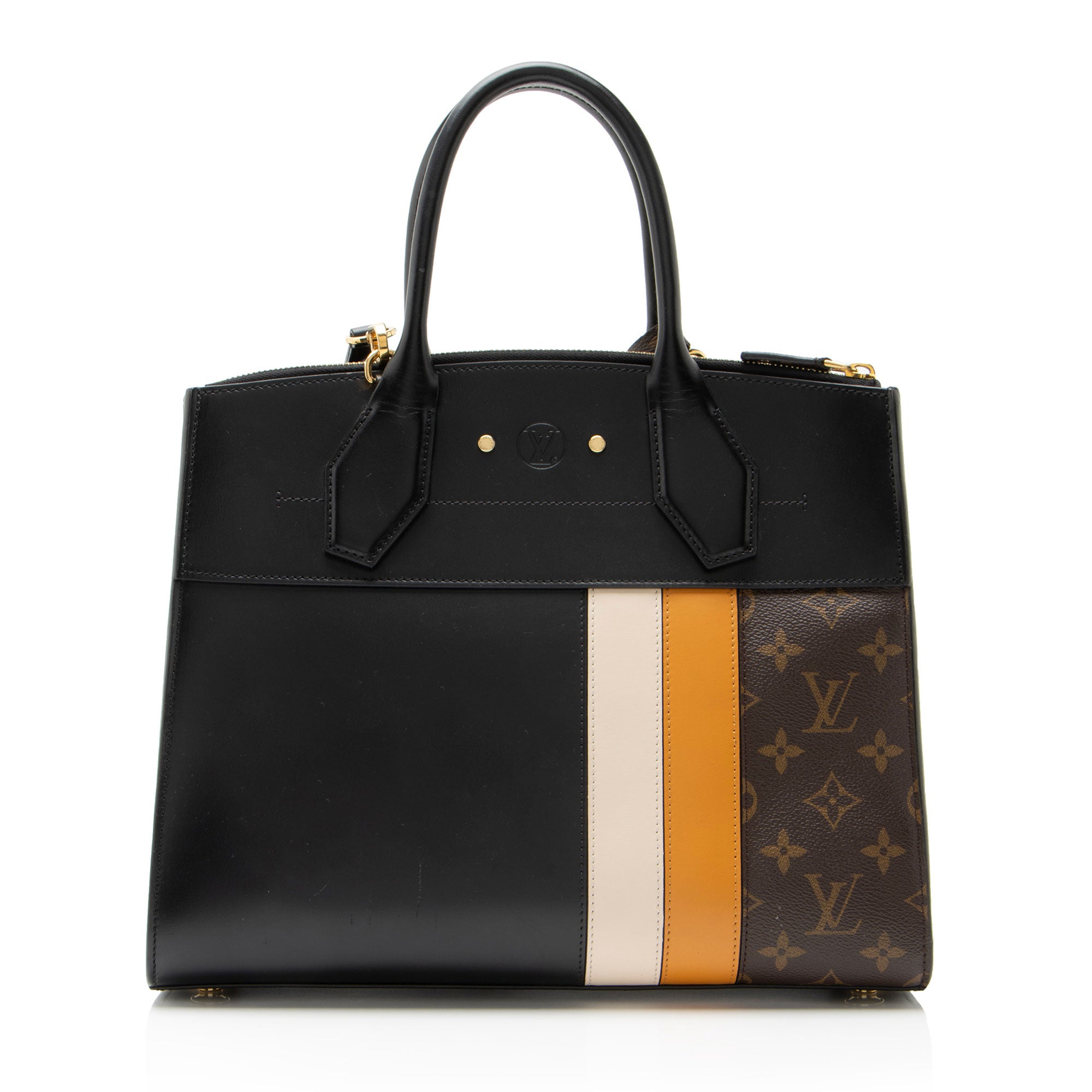 Louis Vuitton Limited Edition Monogram Stripe City Steamer MM Tote