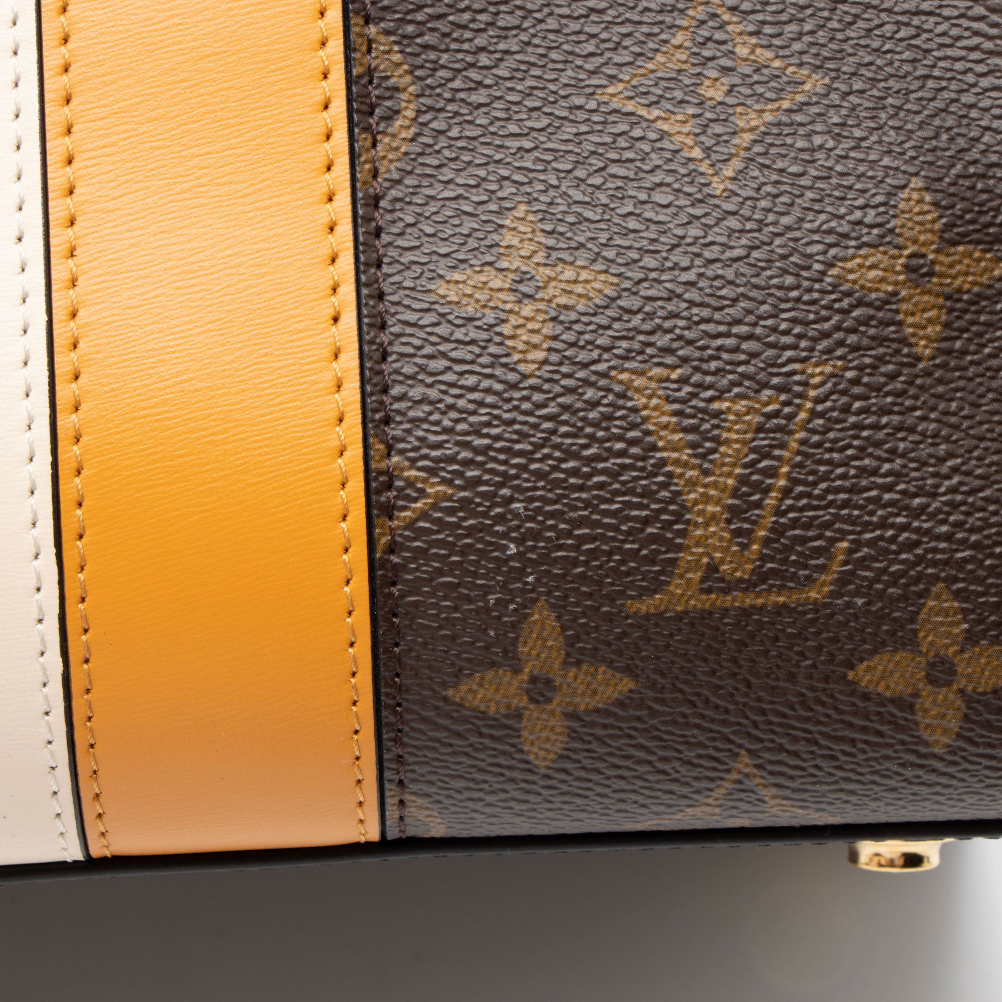 Louis Vuitton Limited Edition Monogram Stripe City Steamer MM Tote