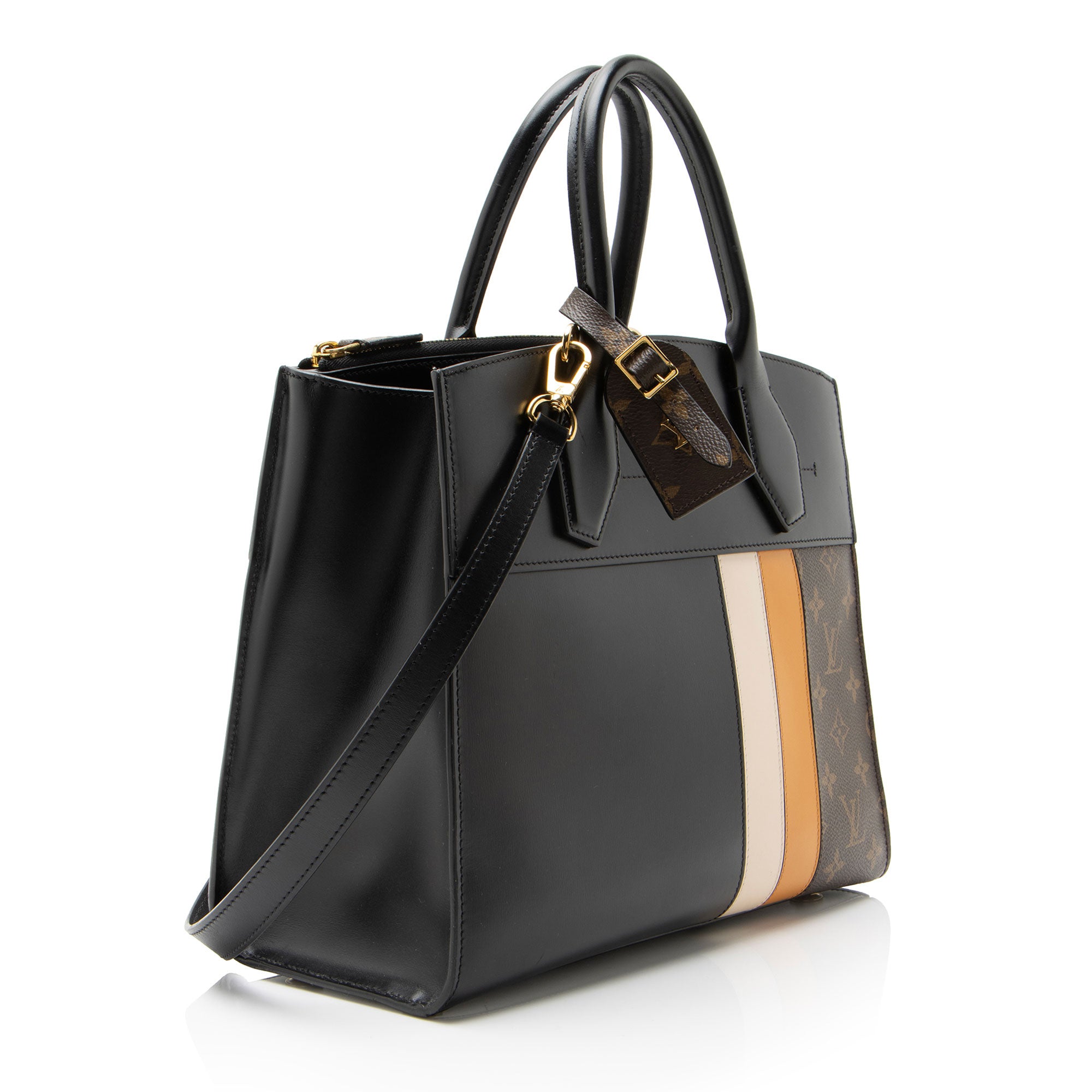 Louis Vuitton Limited Edition Monogram Stripe City Steamer MM Tote