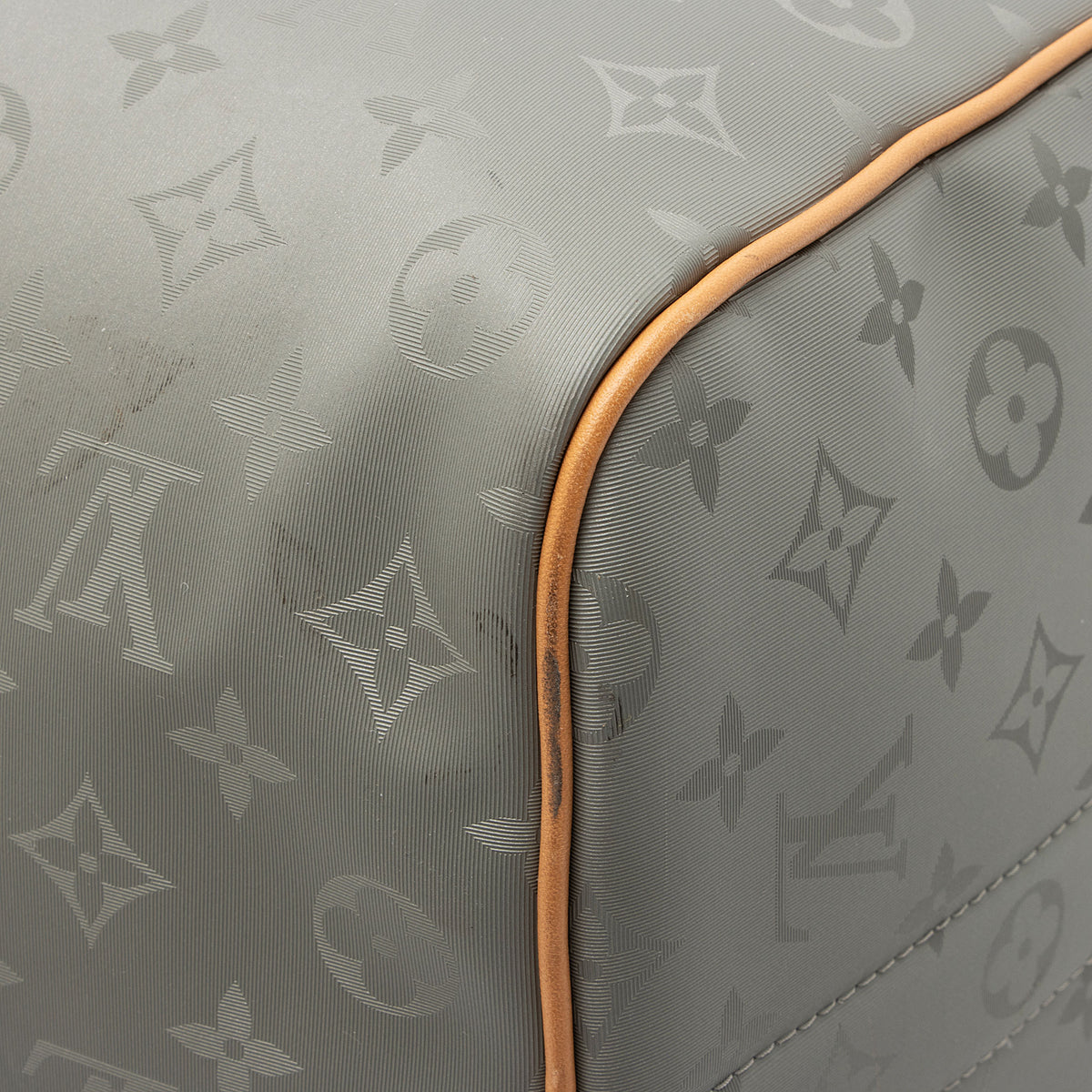 Louis Vuitton Limited Edition Monogram Titanium Keepall Bandouliere 50 Duffle