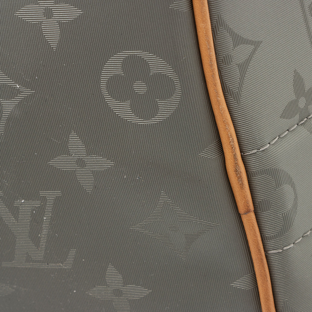 Louis Vuitton Limited Edition Monogram Titanium Keepall Bandouliere 50 Duffle