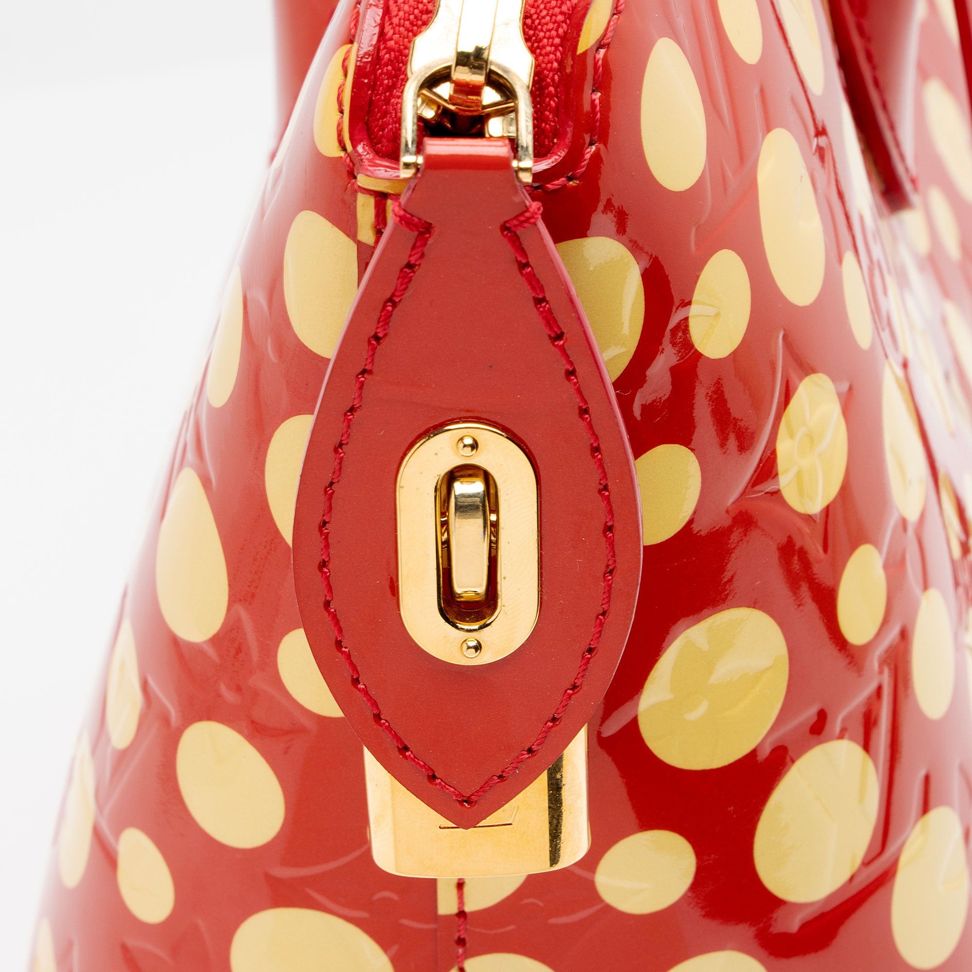 Louis Vuitton Limited Edition Monogram Vernis Dots Infinity Lockit MM Satchel (SHF-CYGEjC)