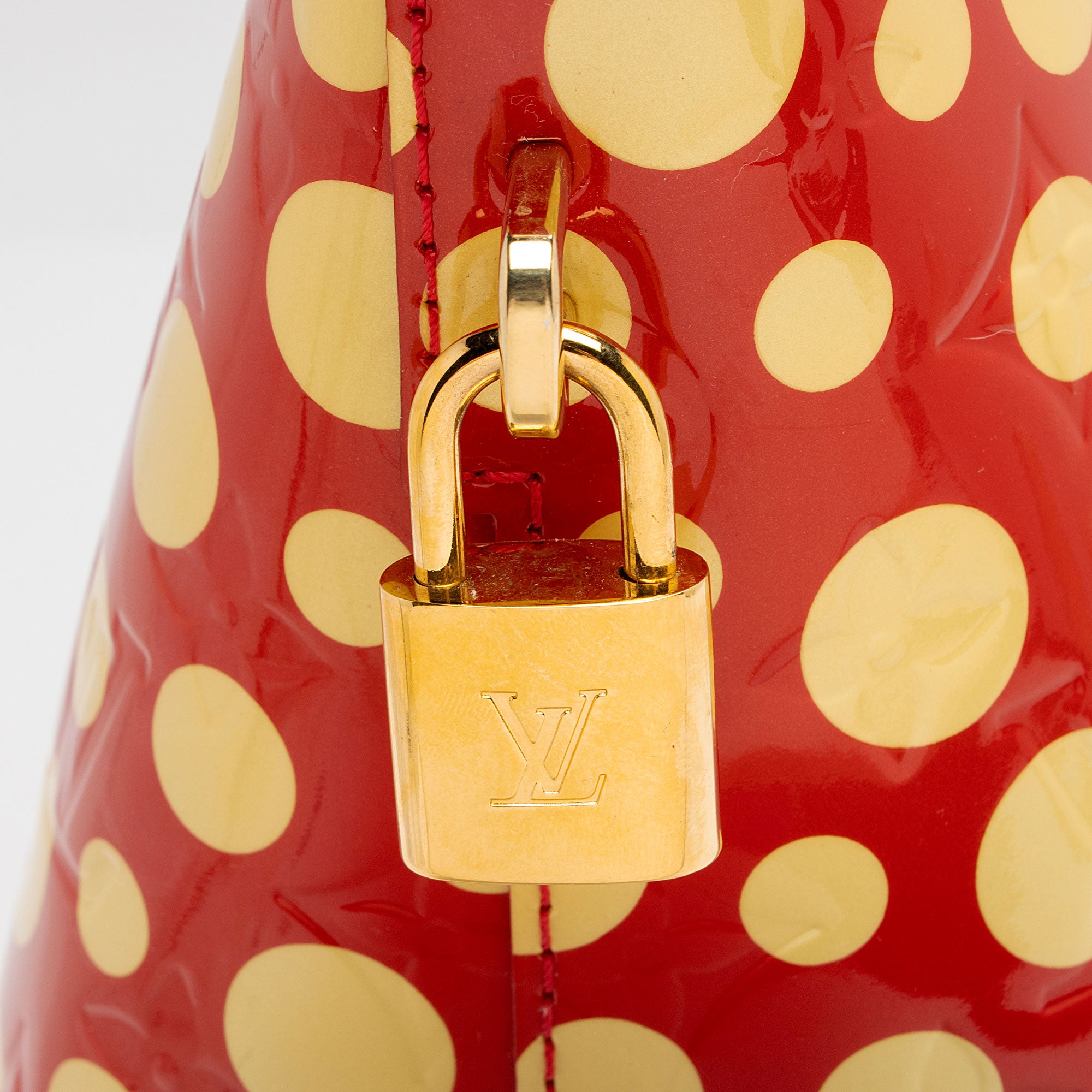 Louis Vuitton Limited Edition Monogram Vernis Dots Infinity Lockit MM Satchel (SHF-CYGEjC)