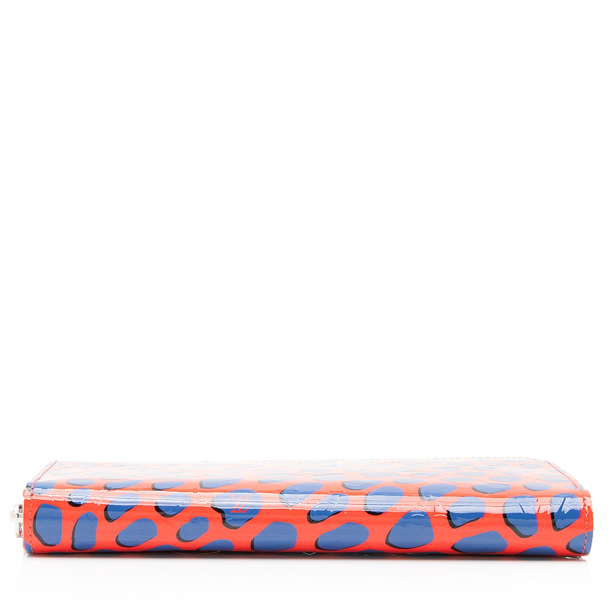 Louis Vuitton Limited Edition Monogram Vernis Jungle Dots Zippy Wallet (SHF-23936)