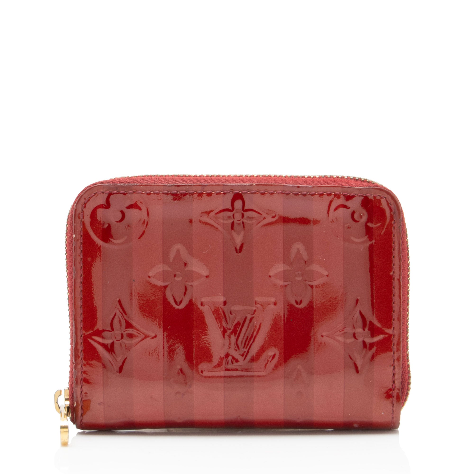 Louis Vuitton Limited Edition Monogram Vernis Rayures Zippy Coin Wallet
