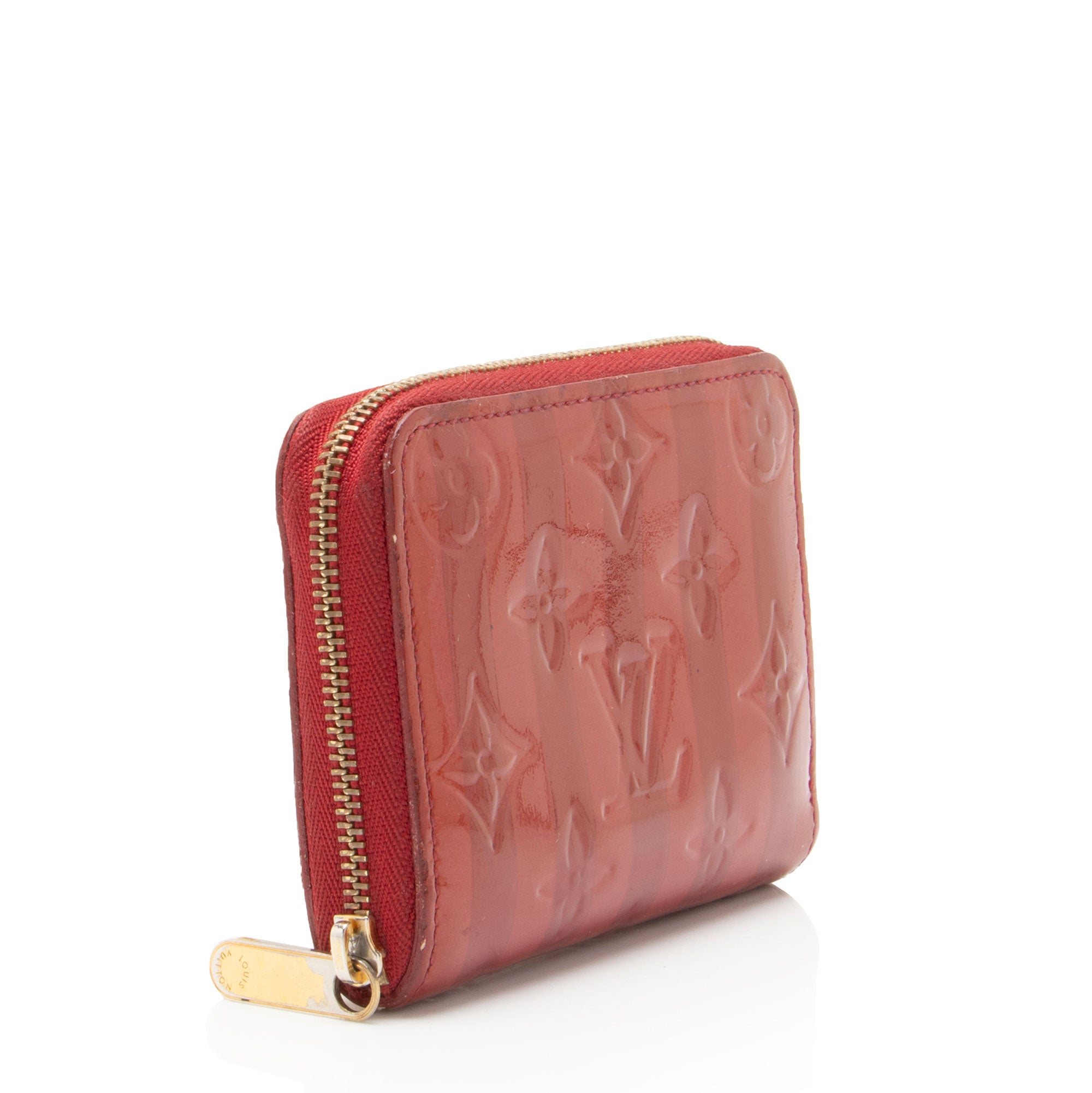 Louis Vuitton Limited Edition Monogram Vernis Rayures Zippy Coin Wallet