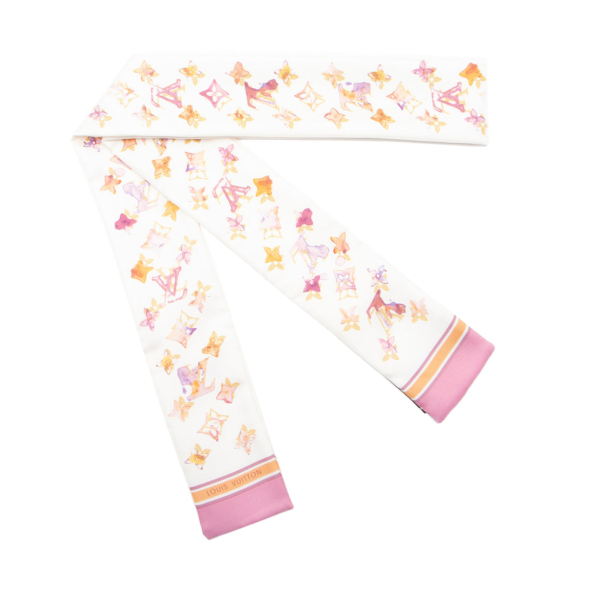 Louis Vuitton Limited Edition Monogram Watercolor Bandeau Scarf