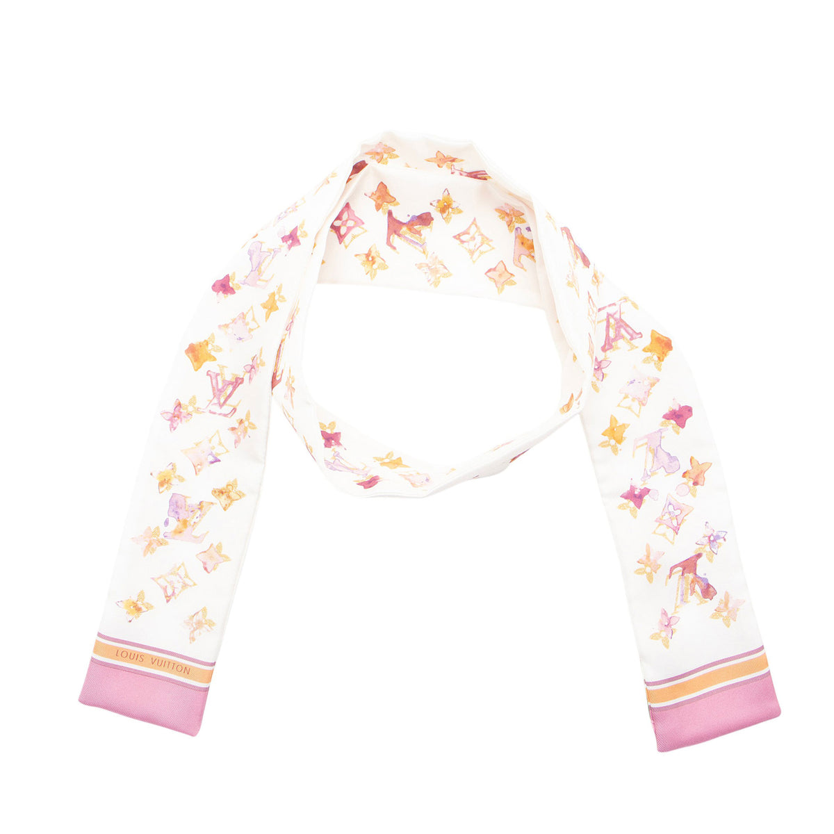 Louis Vuitton Limited Edition Monogram Watercolor Bandeau Scarf