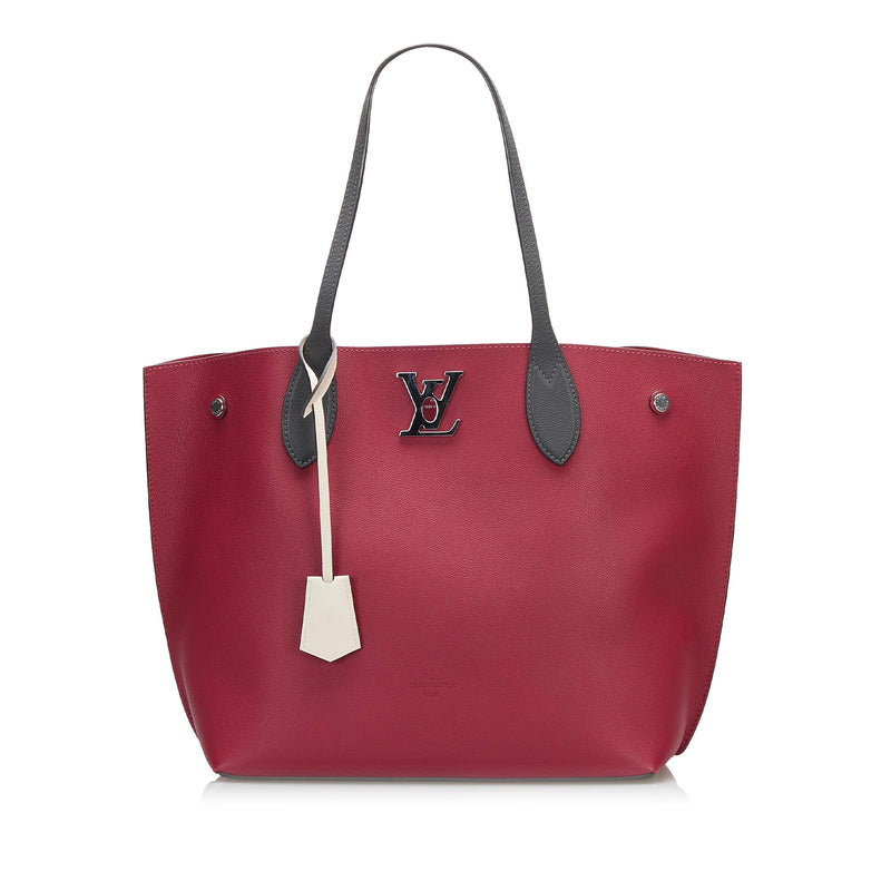 Louis Vuitton Lockme Go Leather Shoulder Tote Bag