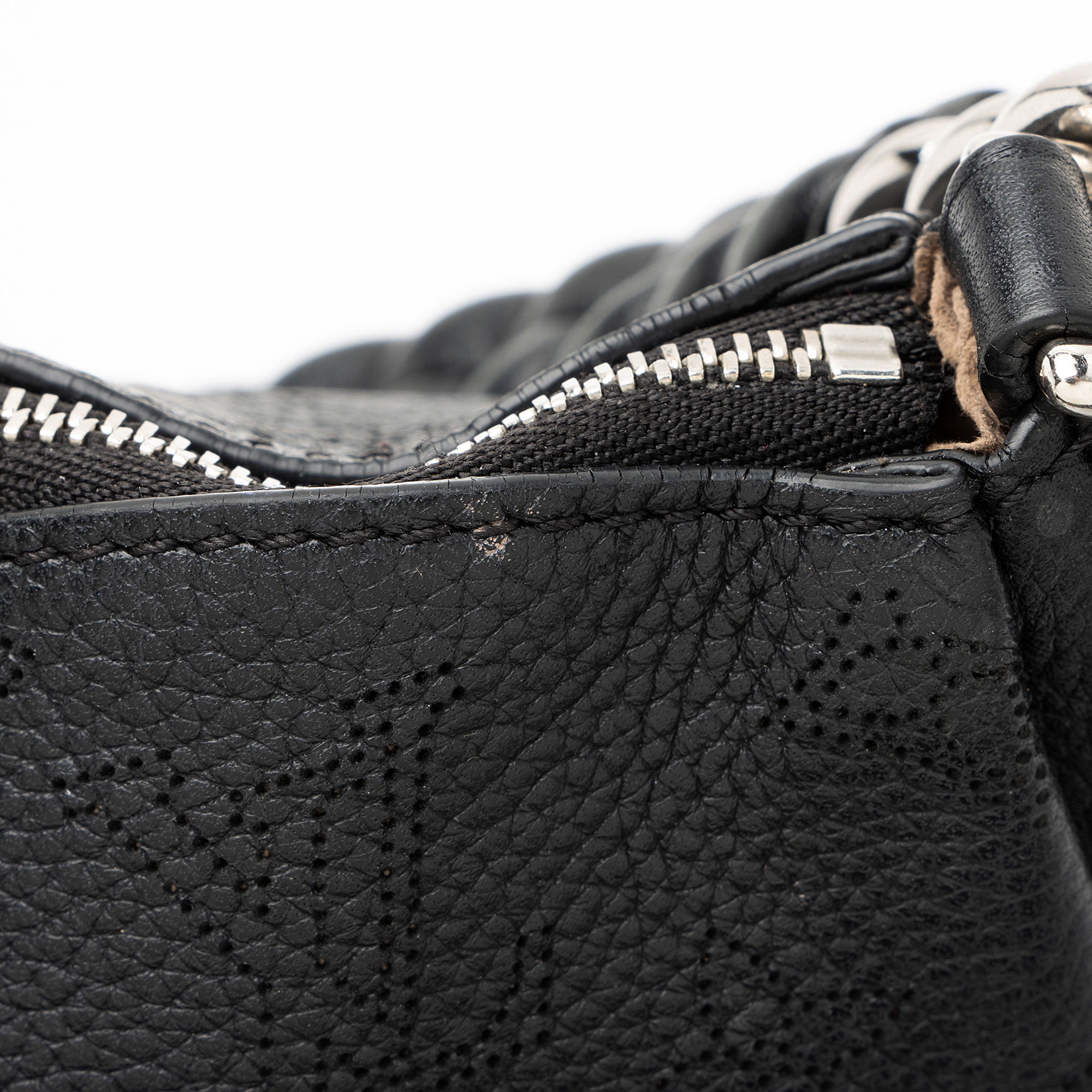 Louis Vuitton Mahina Leather Babylone Chain BB Satchel