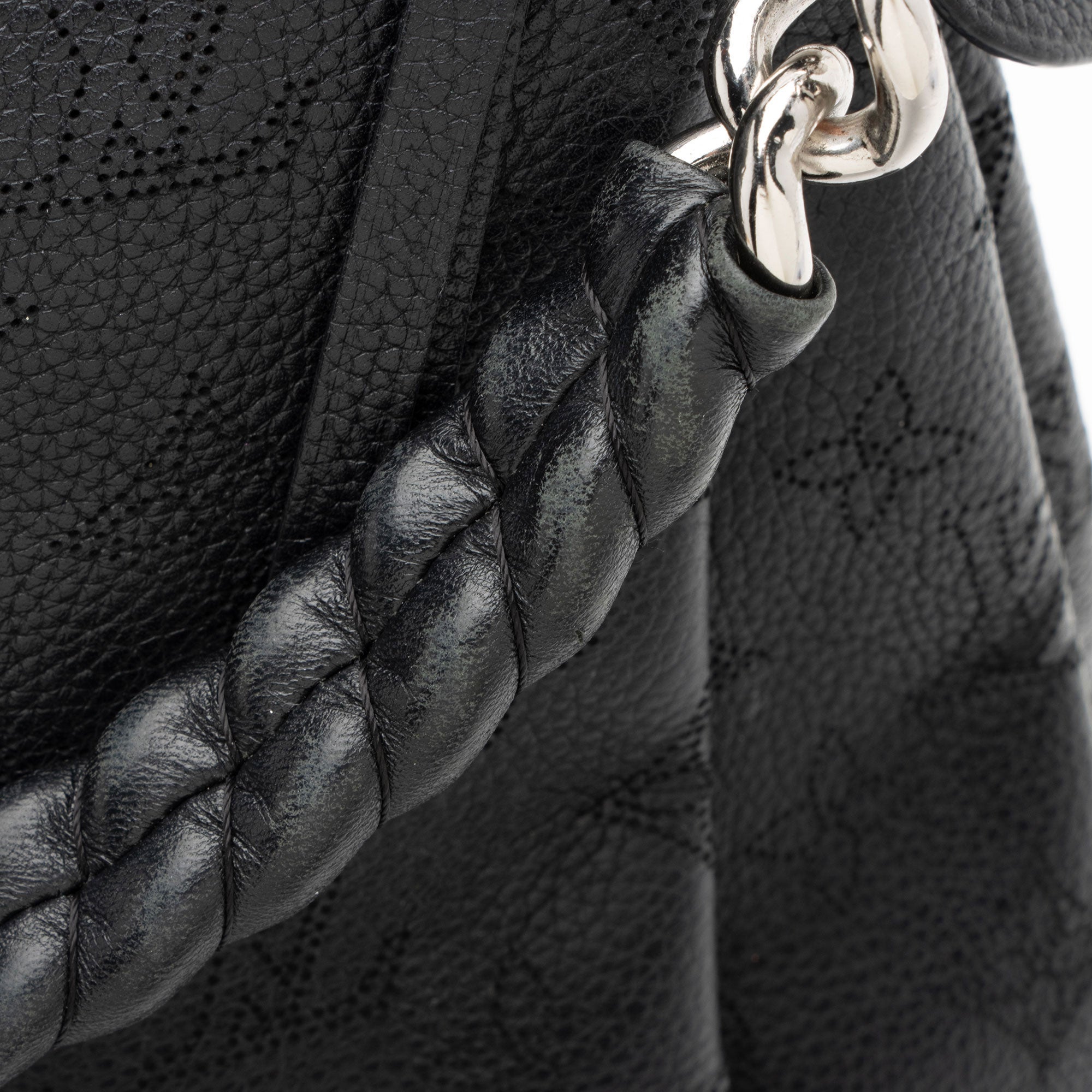 Louis Vuitton Mahina Leather Babylone Chain BB Satchel