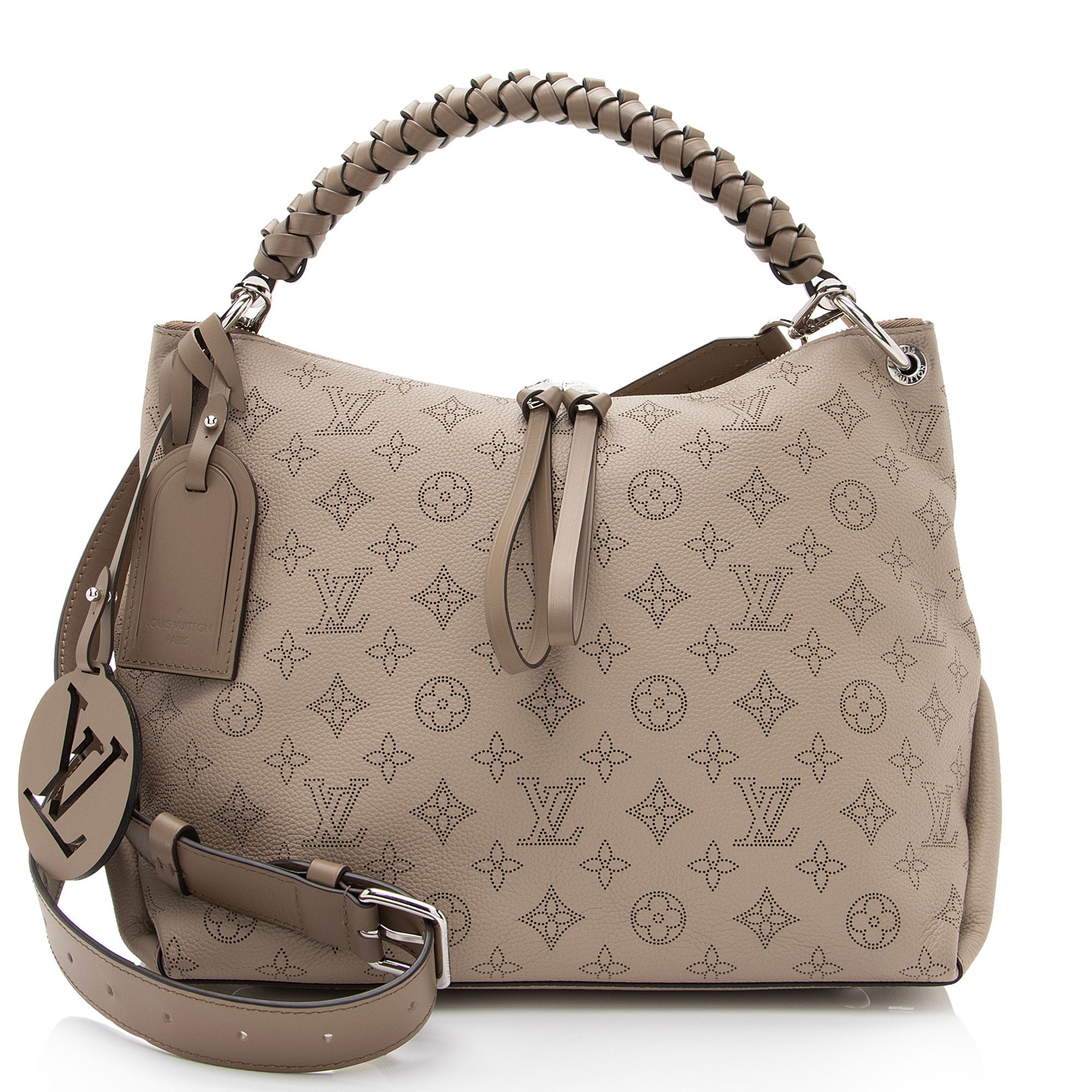 Louis Vuitton Mahina Leather Beaubourg MM Hobo (SHF-MAmhQi)