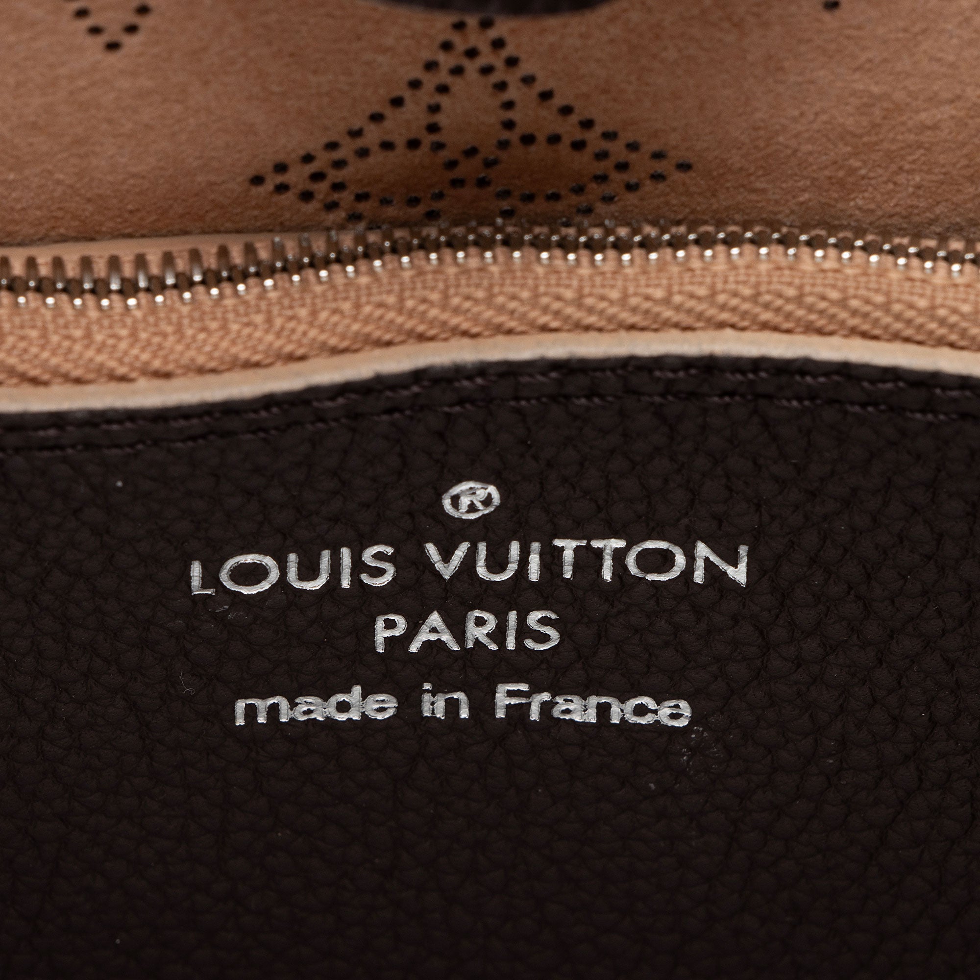 Louis Vuitton Mahina Leather Carmel Hobo