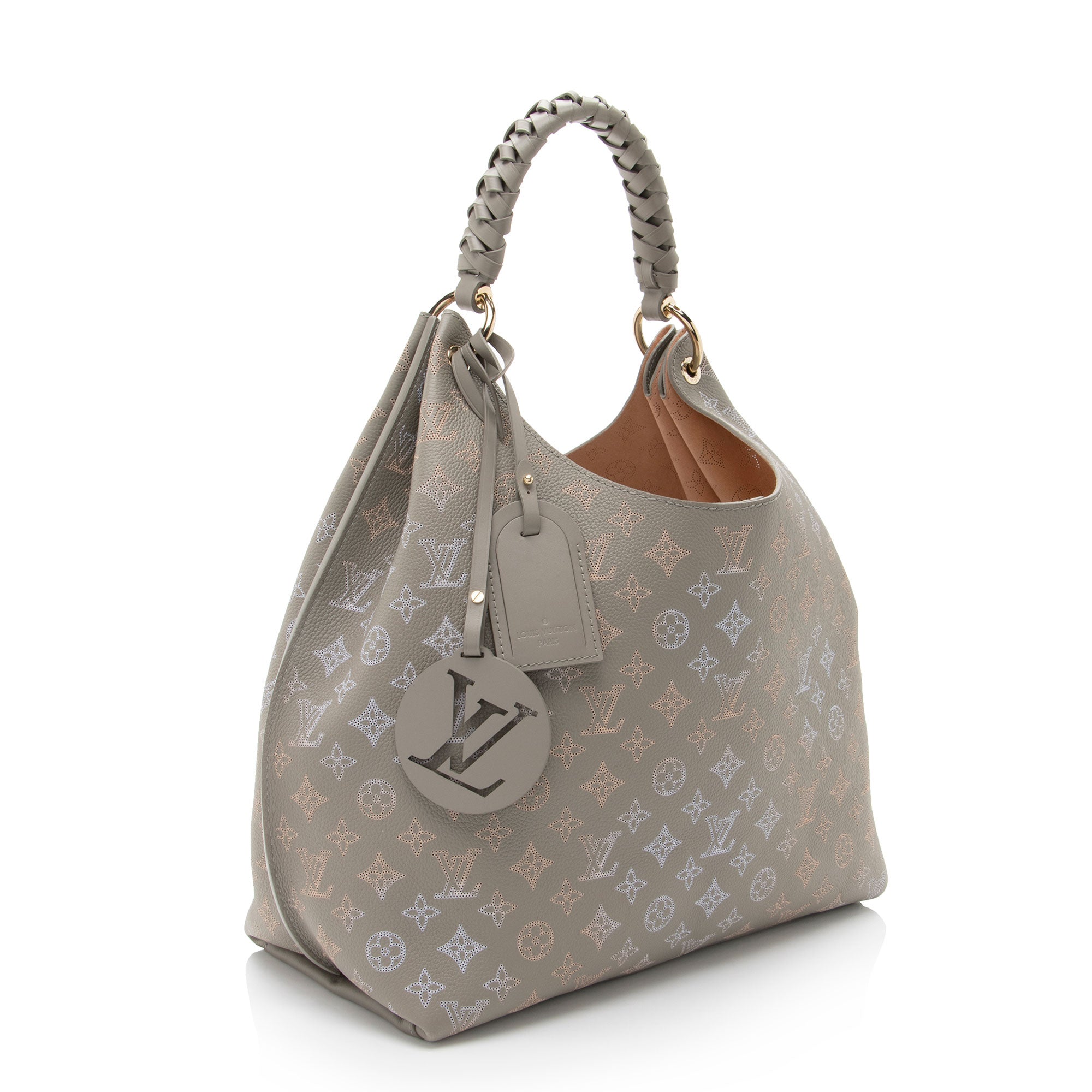 Louis Vuitton Mahina Leather Flight Mode Carmel Hobo