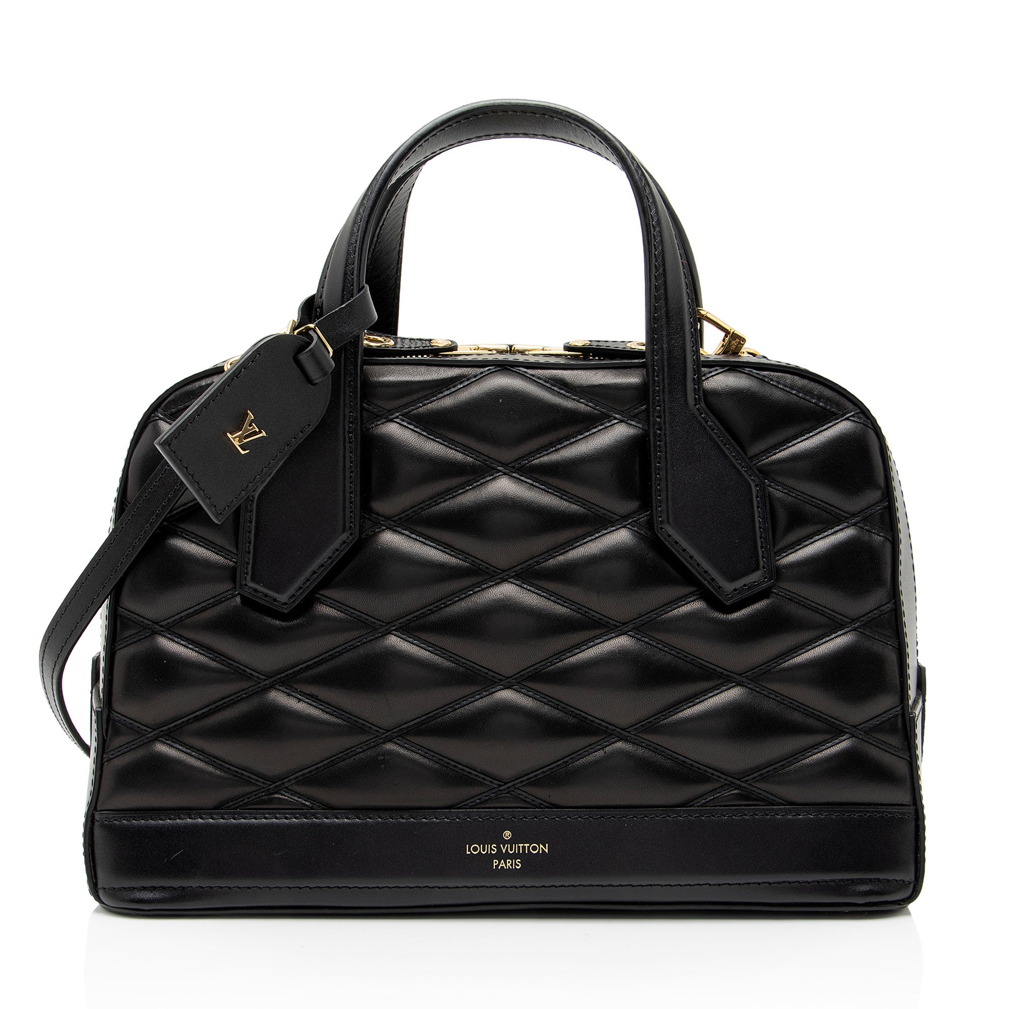 Louis Vuitton Malletage Lambskin Dora PM Satchel