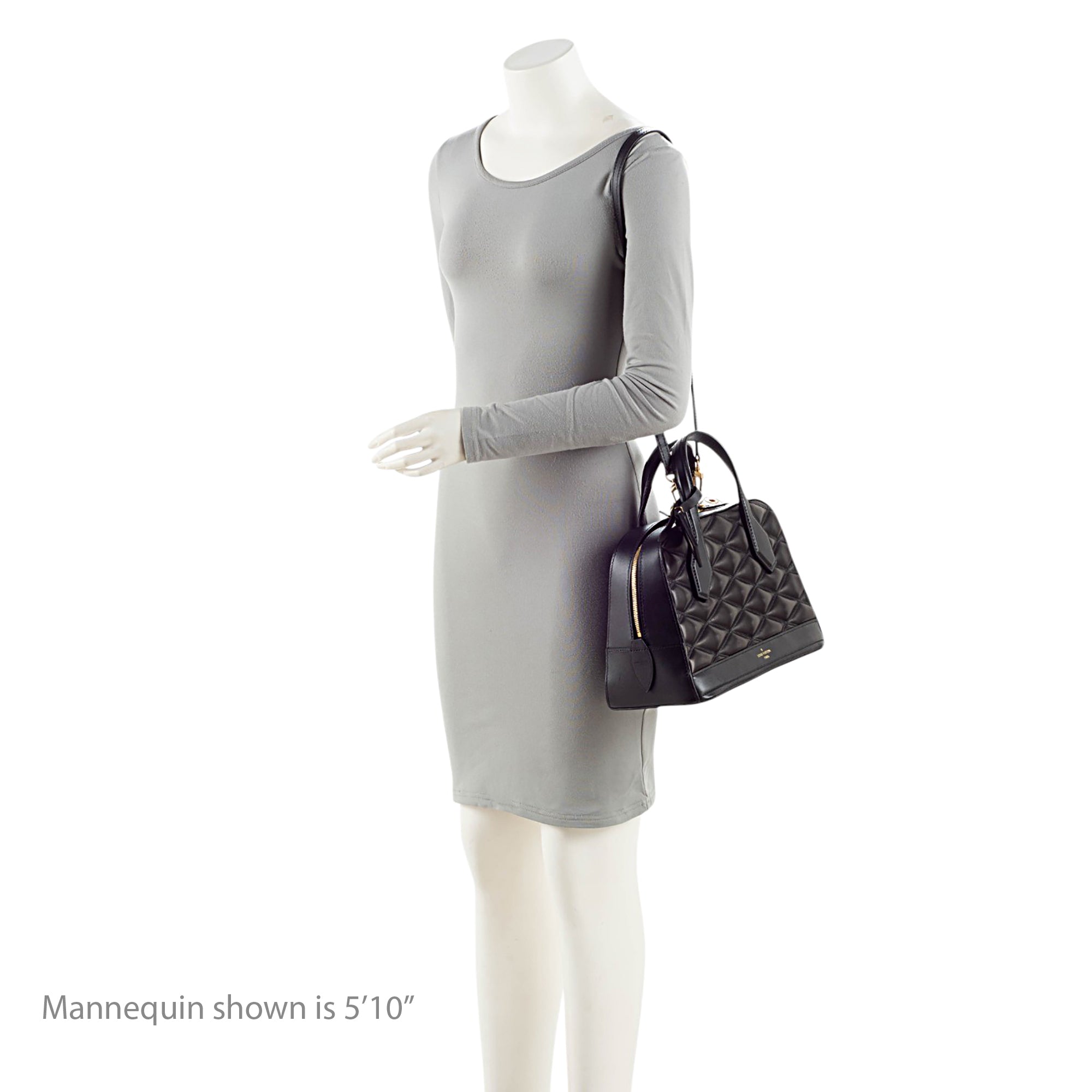Louis Vuitton Malletage Lambskin Dora PM Satchel
