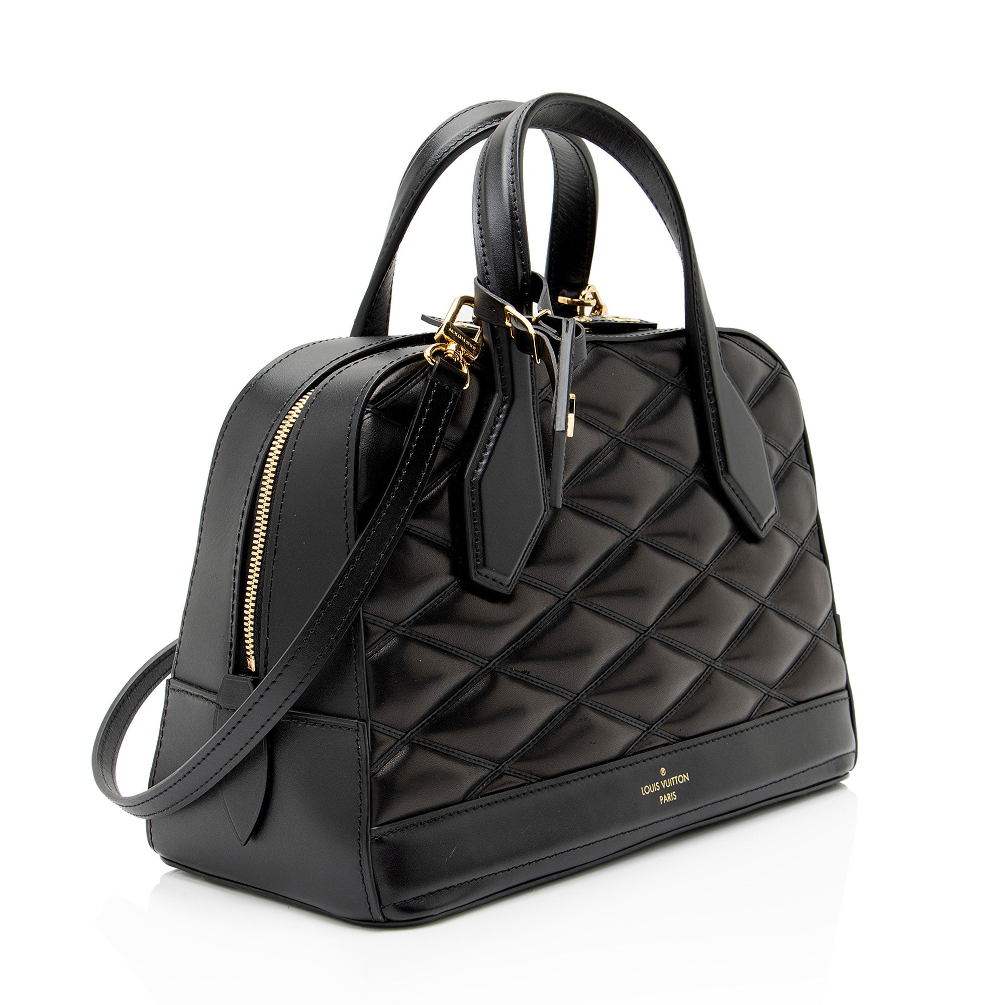 Louis Vuitton Malletage Lambskin Dora PM Satchel