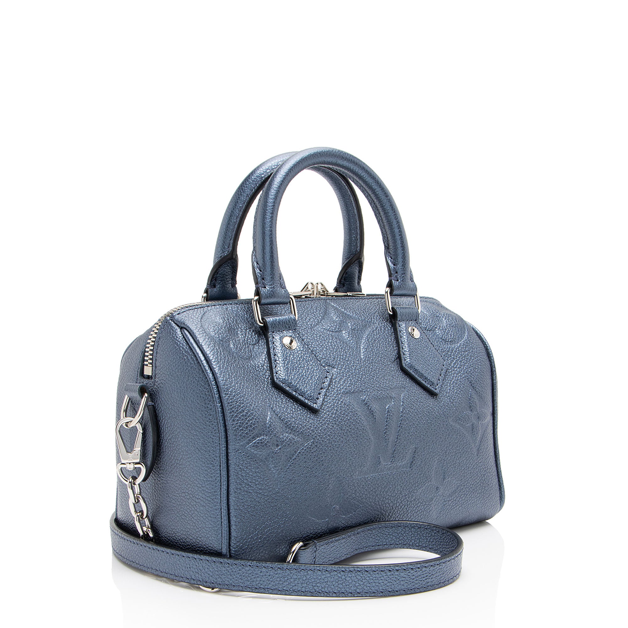 Louis Vuitton Metallic Giant Monogram Empreinte Speedy Bandouliere 20 Satchel